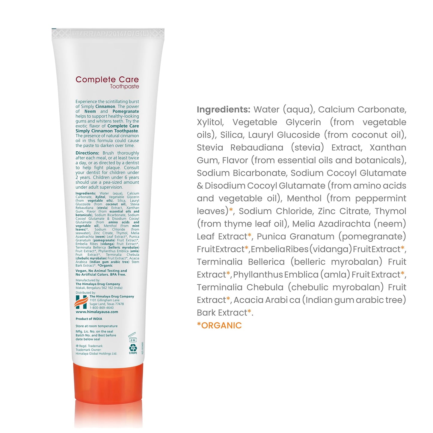 Himalaya Botanique Simply Mint Complete Care Toothpaste Refreshing Mint Flavour | Strong Teeth | Healthy Gums | Fresh Breath - 150g