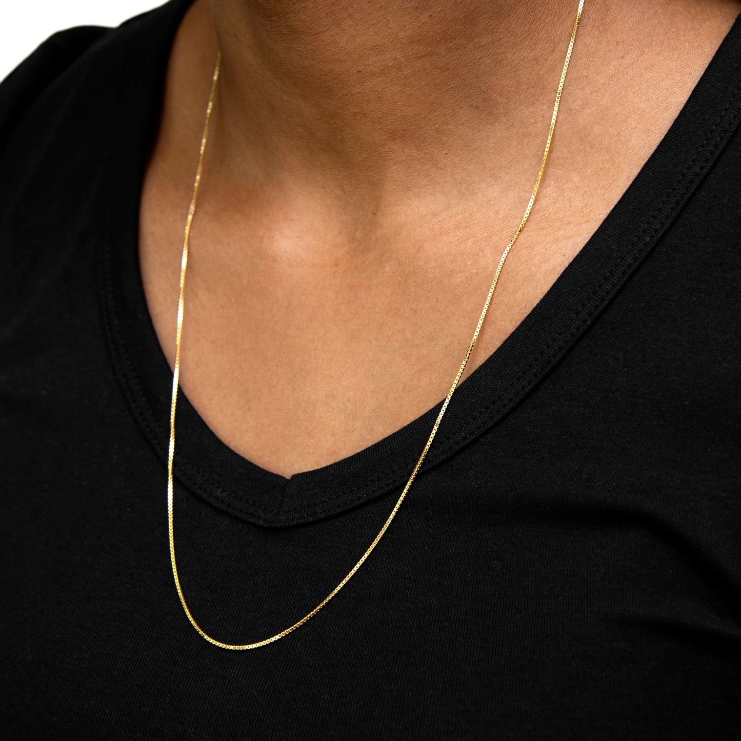 Essentials Sterling Silver Gold Plated Anchor Chain Necklace