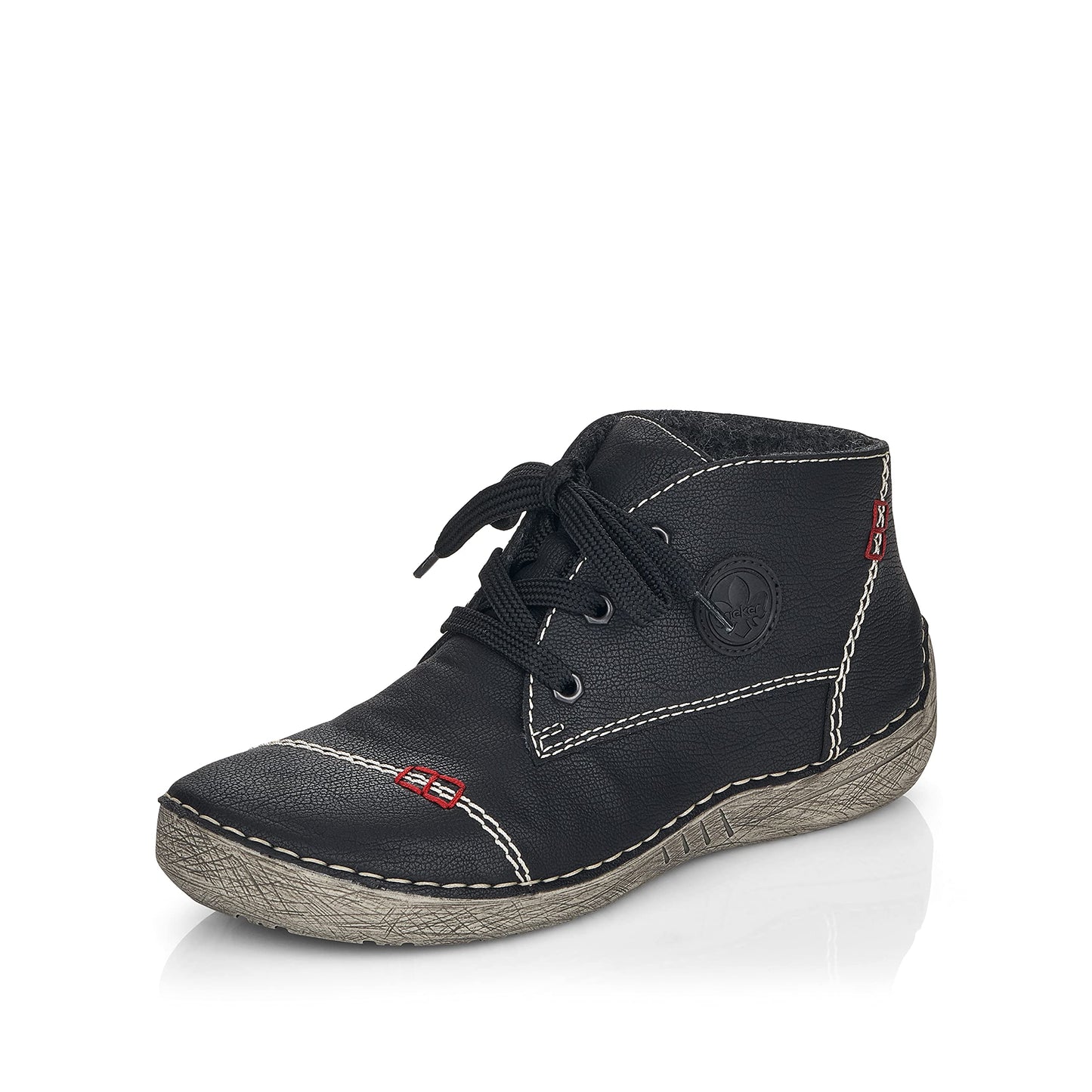 Rieker Women’s Comfort Shoes 52540 – Lace-Up Low Shoes