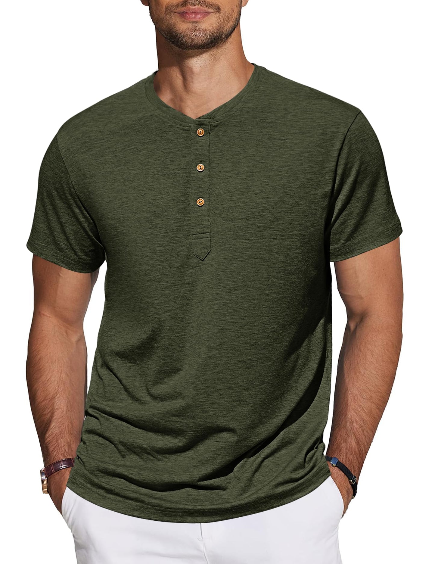 TARAINYA Men's Henley T-Shirt
