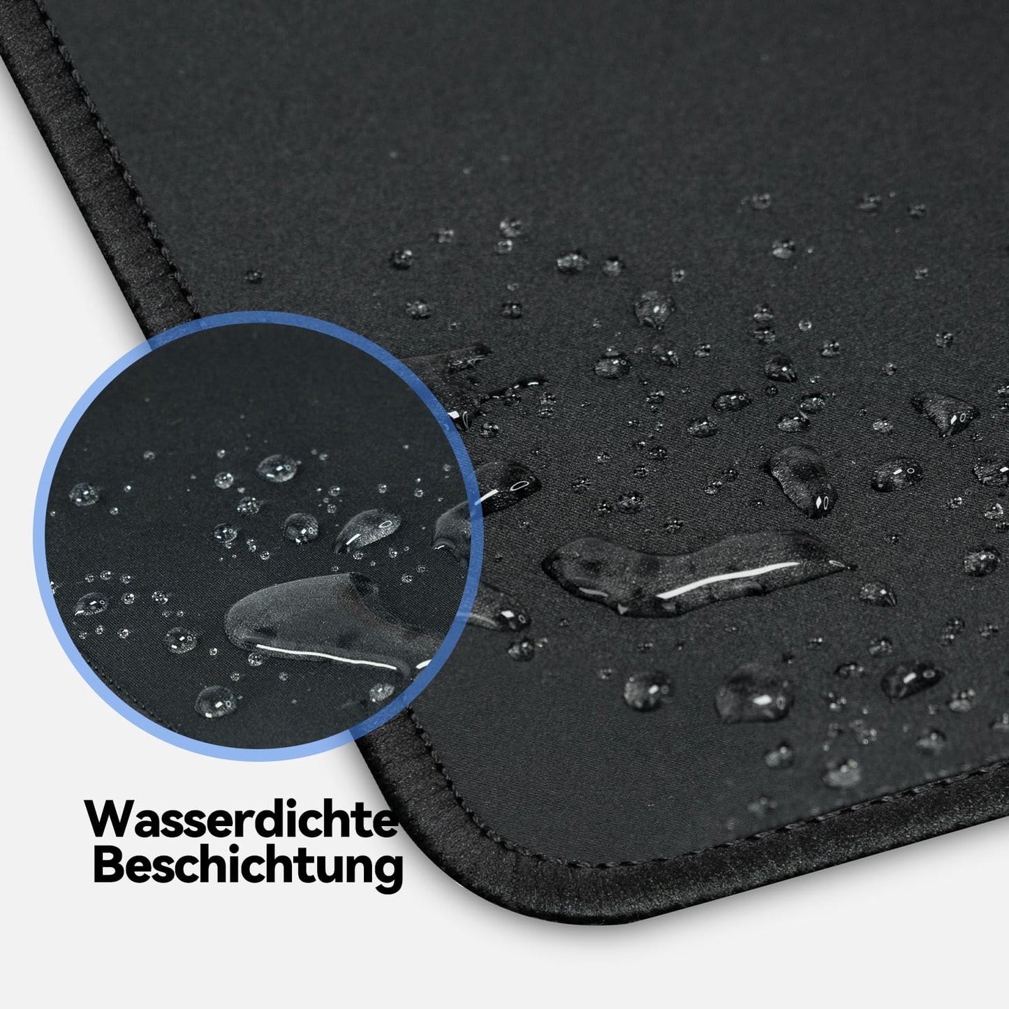 TECKNET Mauspad, 3 Pack Mousepad 270 x 210 mm, wasserdichte Gaming Mauspad Mausmatte mit vernähte Kanten, rutschfeste Gummiunterseite, Glatte Oberflächen, Geeignet für Computer, Laptop und PC