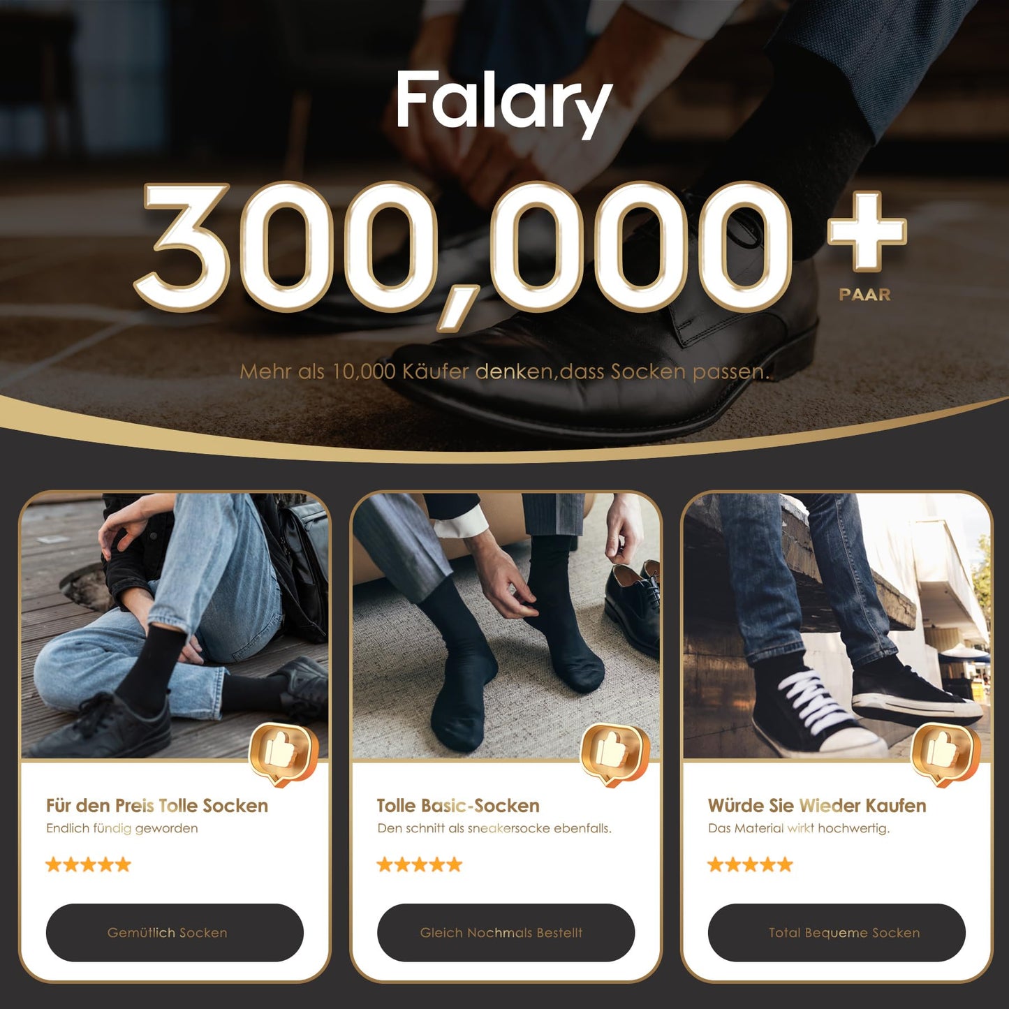 FALARY 12 Pairs Men’s Cotton Socks