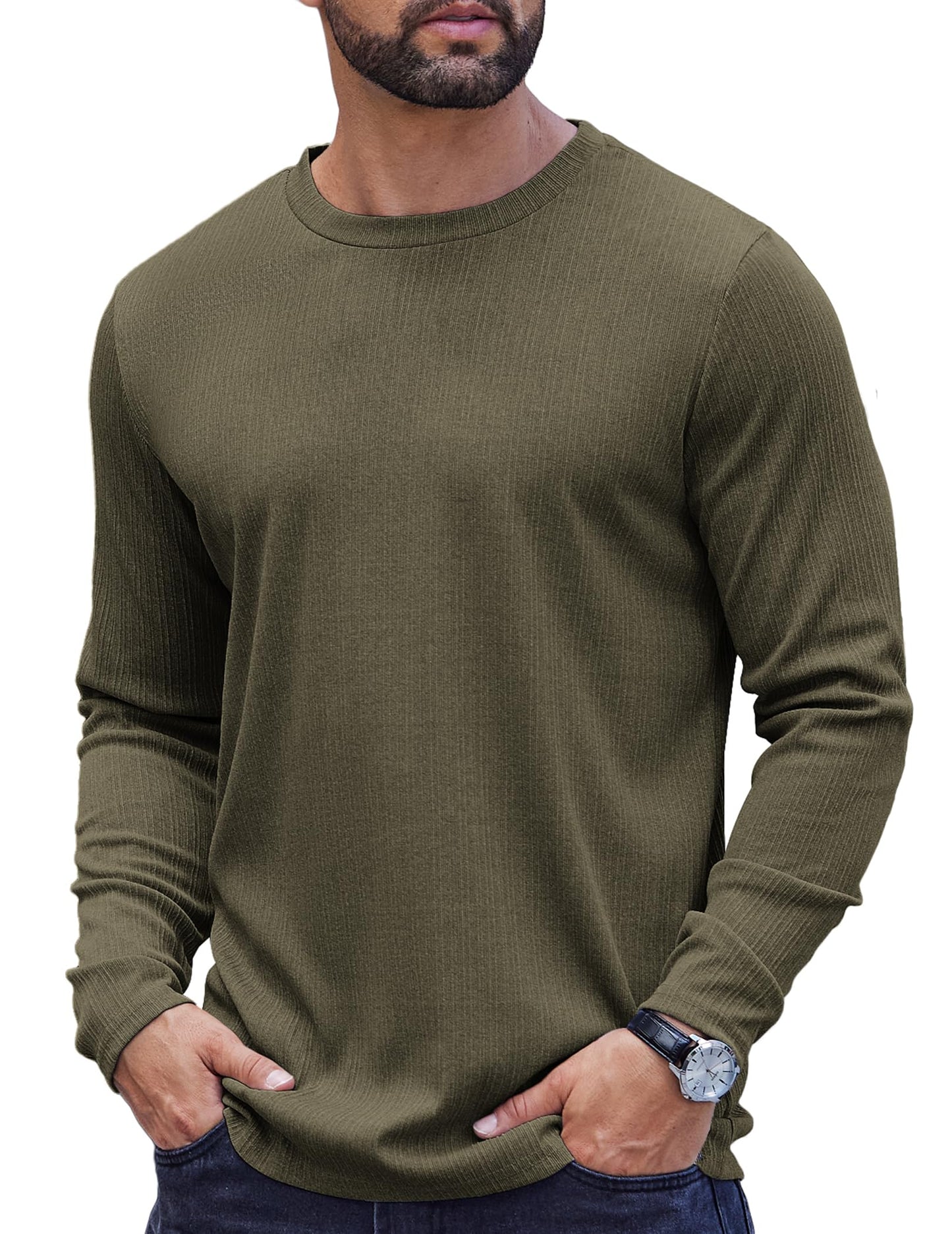 COOFANDY Men’s Long Sleeve T-Shirt
