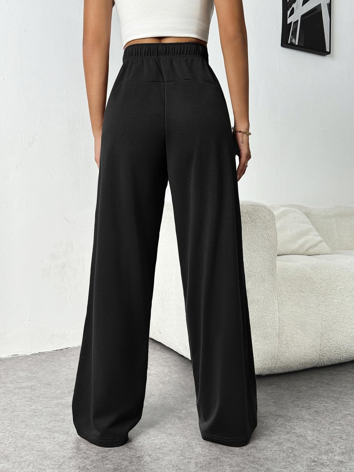 PINSPARK Women’s Jogger Pants – High-Waist Baggy Sweatpants