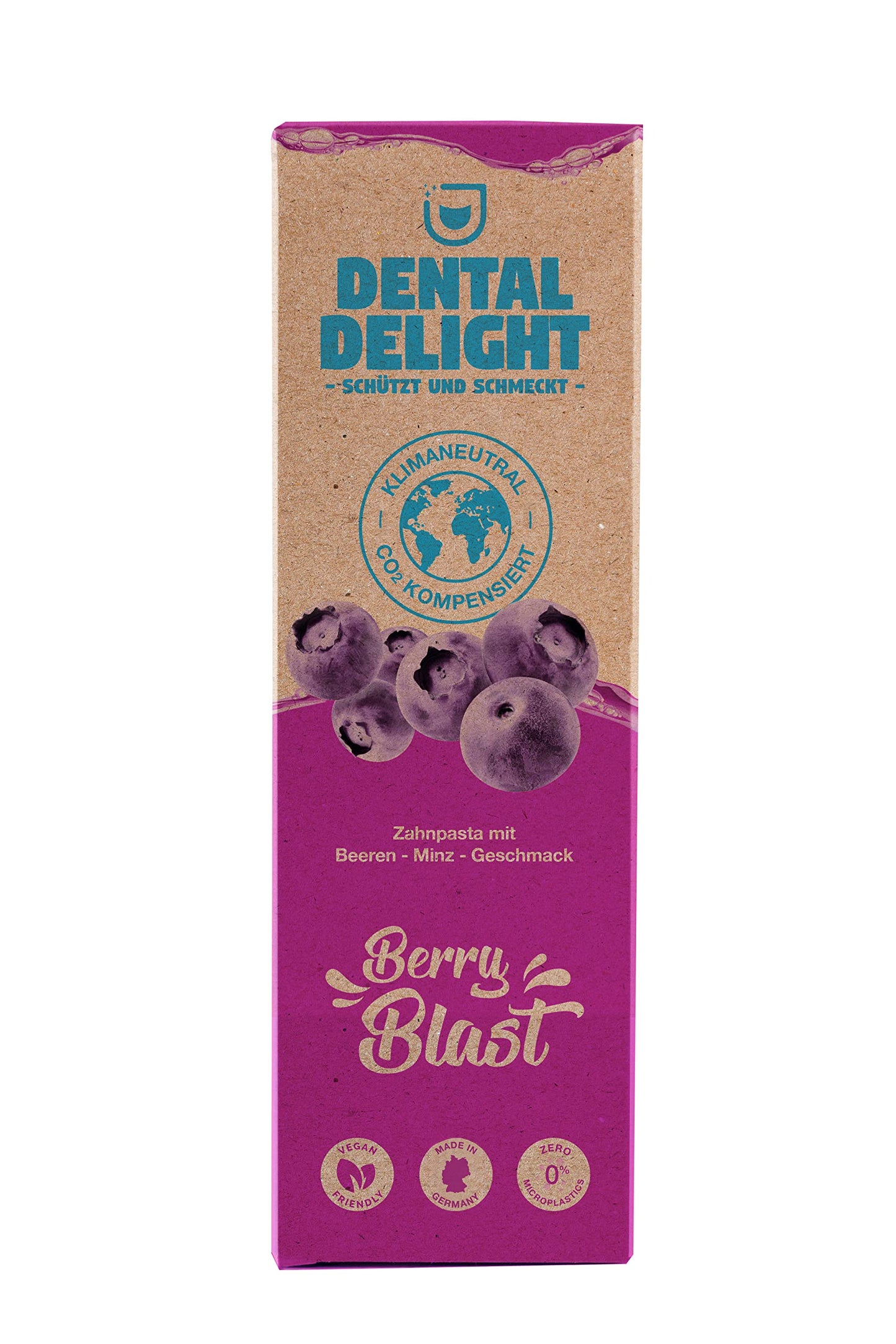 DENTAL DELIGHT Polar Punch Zahnpasta (TESTSIEGER), Vegane Zahnpasta mit Geschmack, Zahncreme (Minze, 4er Pack)