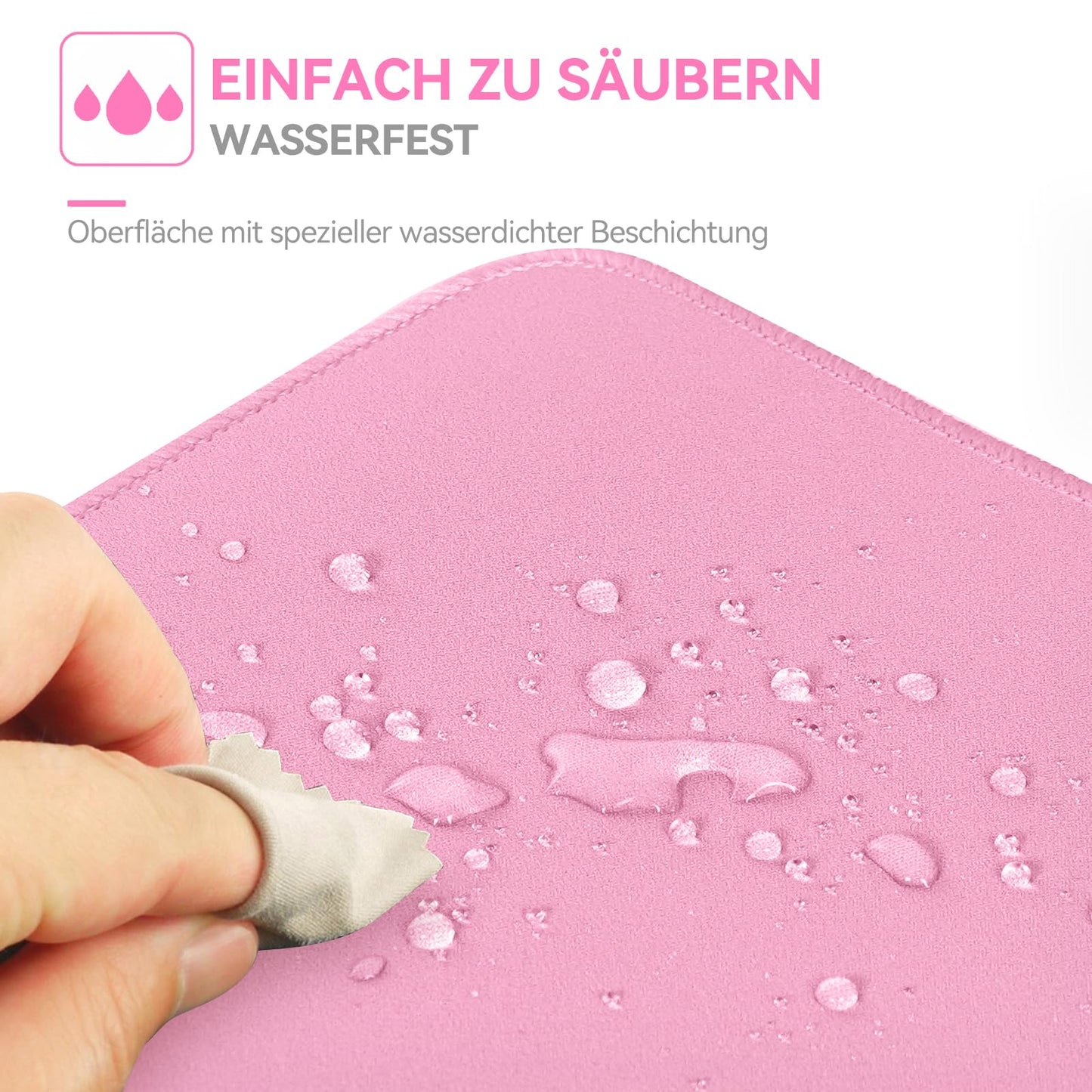 TECKNET Mauspad XXL Speed Gaming, 900x400 mm Schreibtischunterlage Schwarz, Gamer Mouse Pad, Wasserdicht mousepad, Spezielle Oberfläche Verbessert Präzision und Geschwindigkeit, rutschfeste Gummibasis