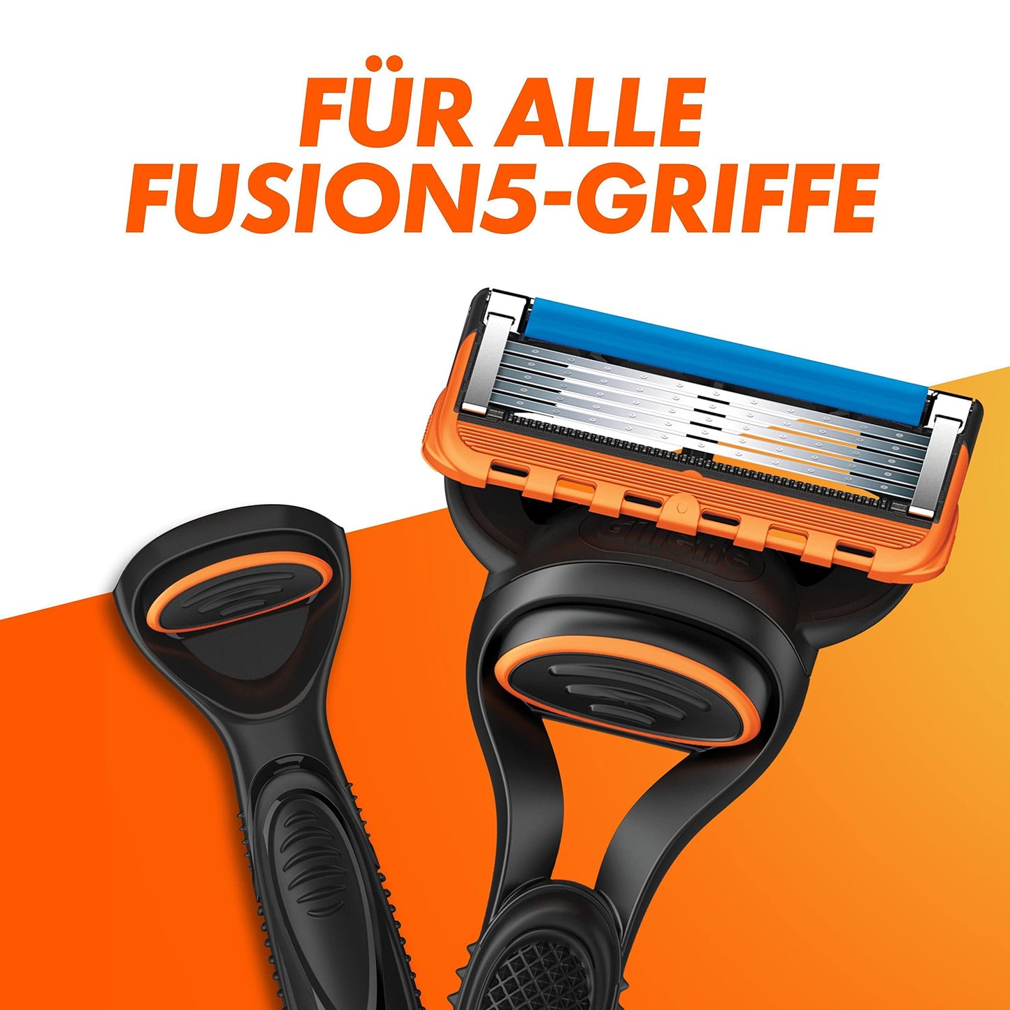 Gillette Fusion5 Rasierer für Männer, ein Gillette Rasierer, 11 Ersatzklingen, mit Gleitstreifen für eine gründliche Rasur