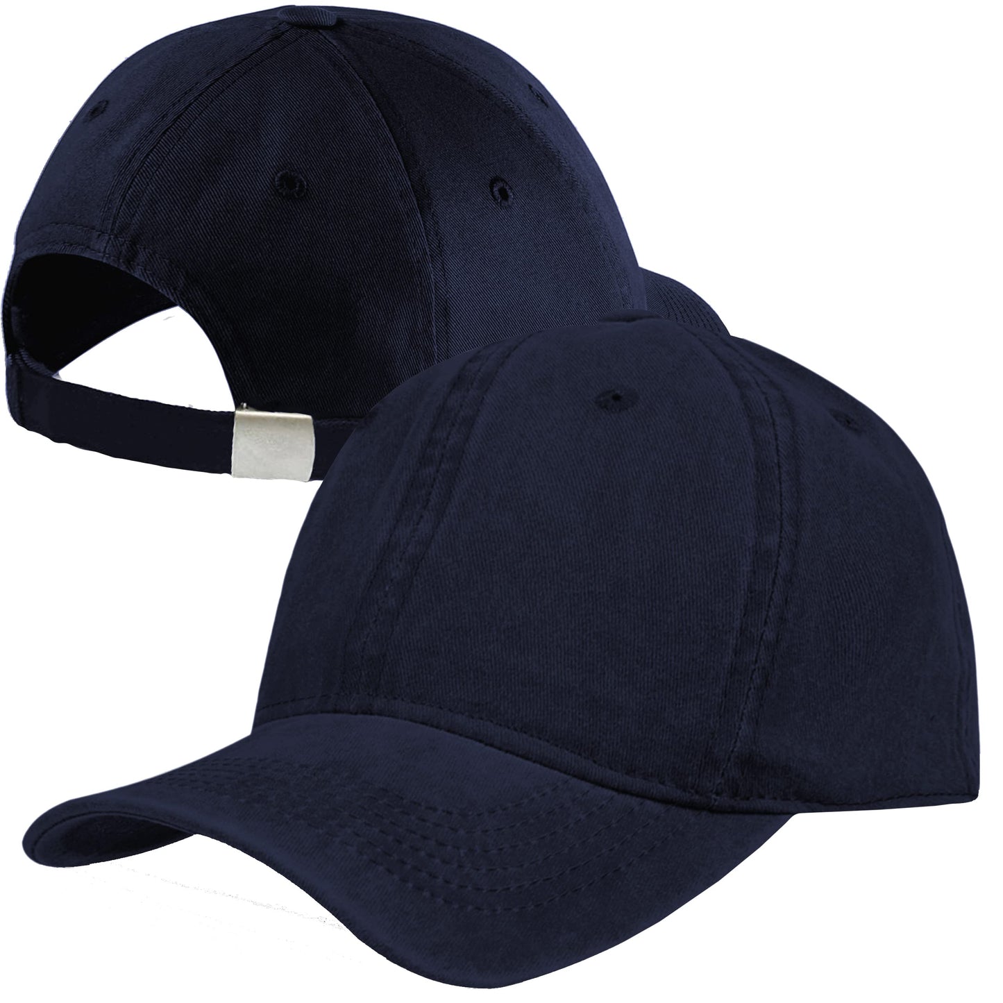 Herren Baseball Cap Kappe Baseball Cap Mütze Hut 100% Baumwolle Schirmkappe 6P
