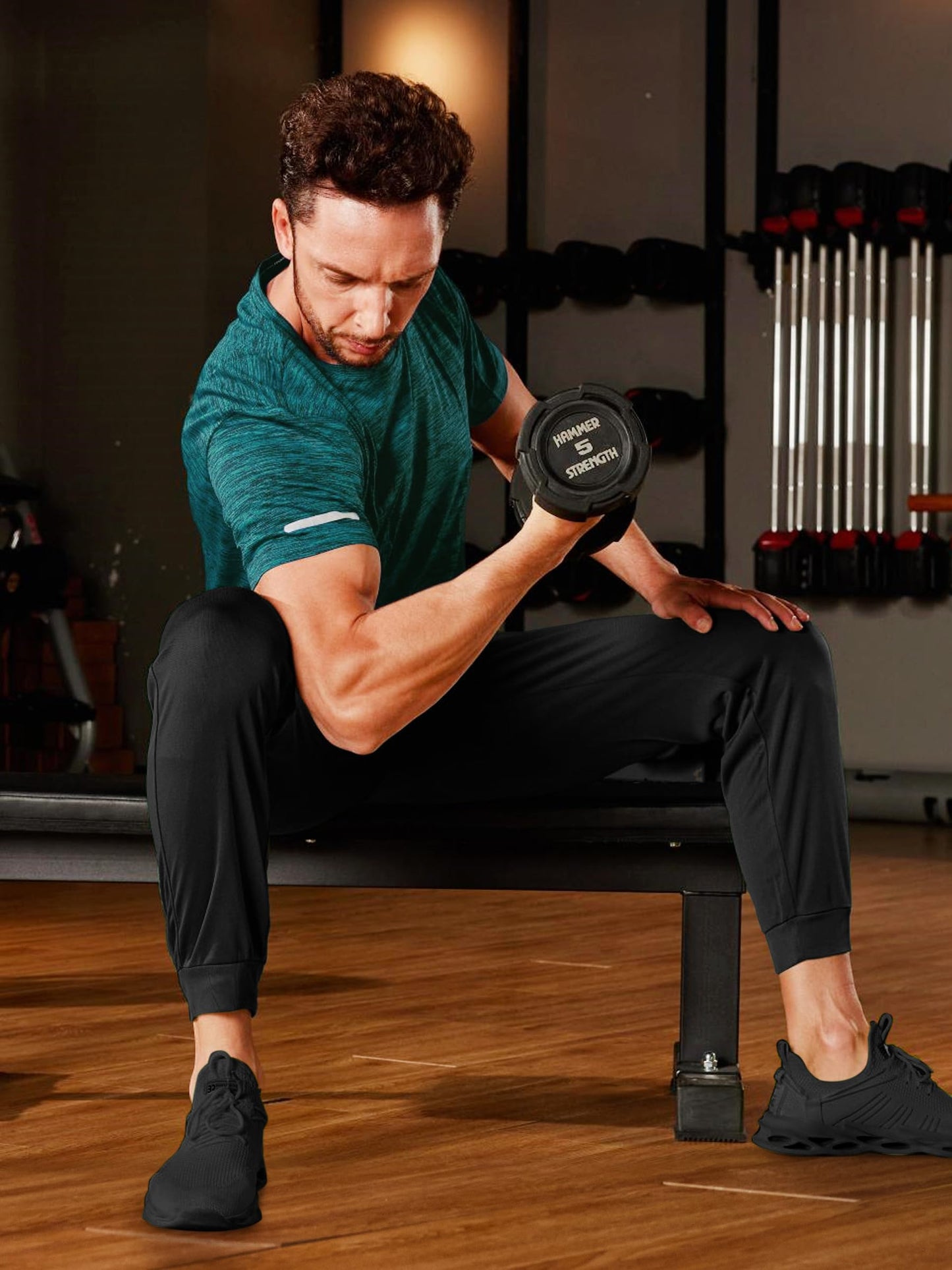Men’s Quick-Dry Heathered Sports T-Shirt