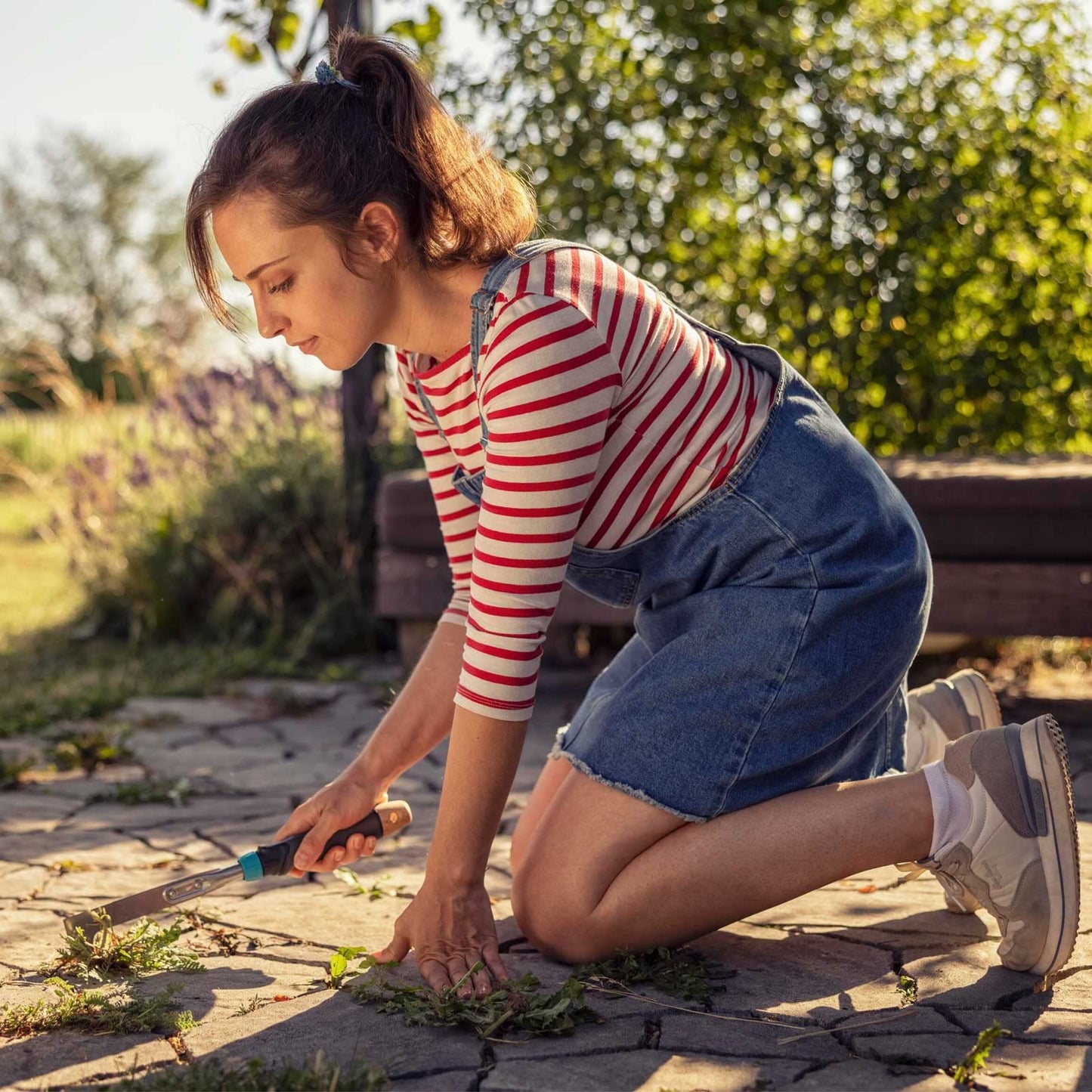 Gardena combisystem-Blumenkelle: Gartenschaufel für An- und Umpflanzarbeiten, Arbeitsbreite 8,5 cm, Flexibler Einsatz, aus Qualitätsstahl, duroplastbeschichtet, Korrosionsschutz (8929-20)