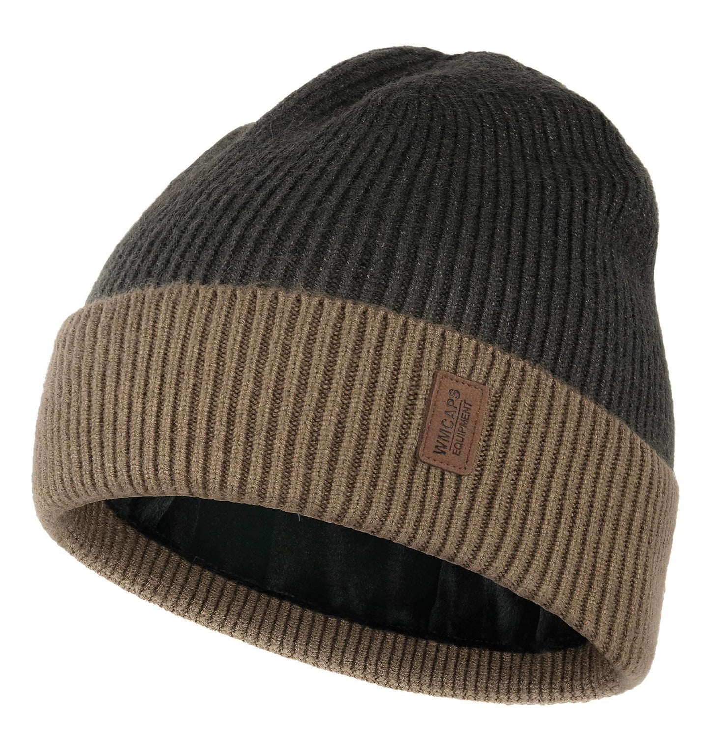 Wmcaps Beanie Mütze, Herren Winter Warme Unisex Wintermütze Strickmütze Dehnbare Weiche Wollmütze mit Bündchen und Dickem Warmem Futter Geschenk für Freundin männer Frauen