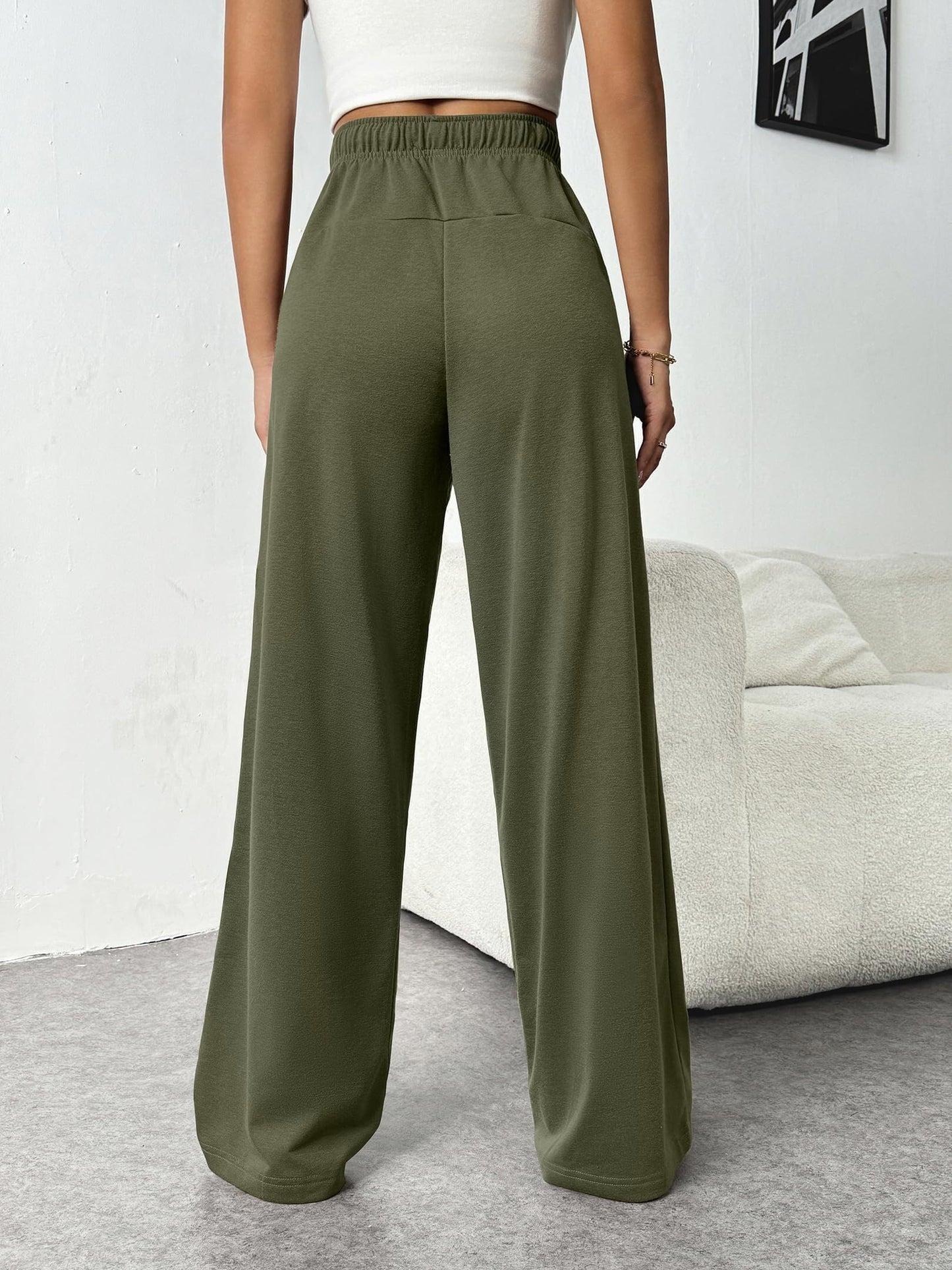 PINSPARK Women’s Jogger Pants – High-Waist Baggy Sweatpants