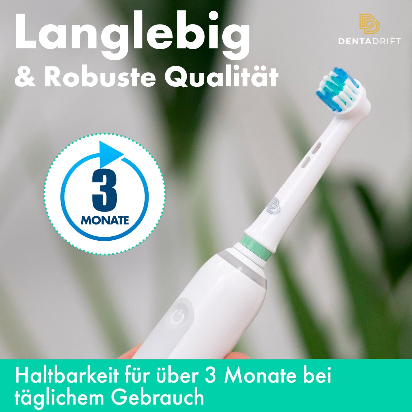DentaDrift Präzisions-Elektrische Zahnbürstenköpfe, 4er-Pack kompatibel mit Oral B Aufsteckbürsten, Zahnbürstenaufsatz Oral B - Premium-Qualität, Verbesserter Plaque-Schutz