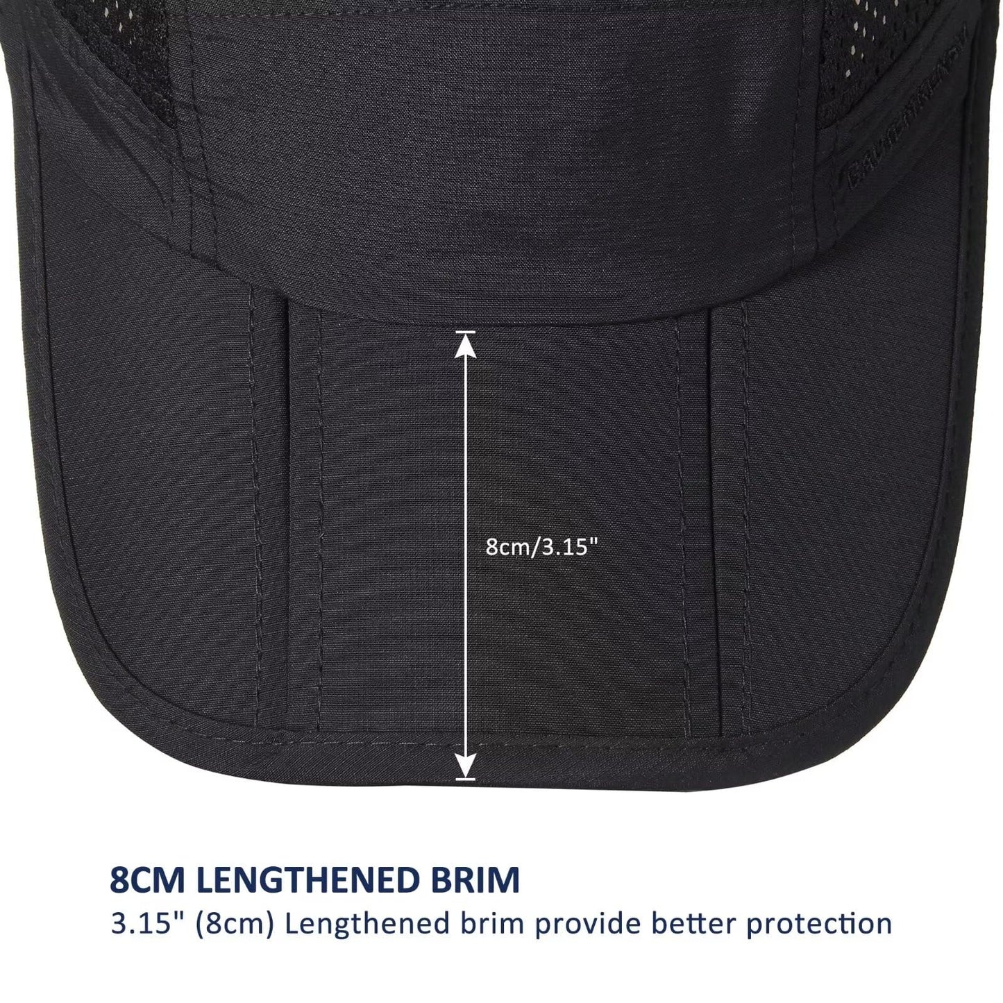 GADIEMKENSD Folding Outdoor Hat UPF 50+ Sun Protection Mesh Sport Hat