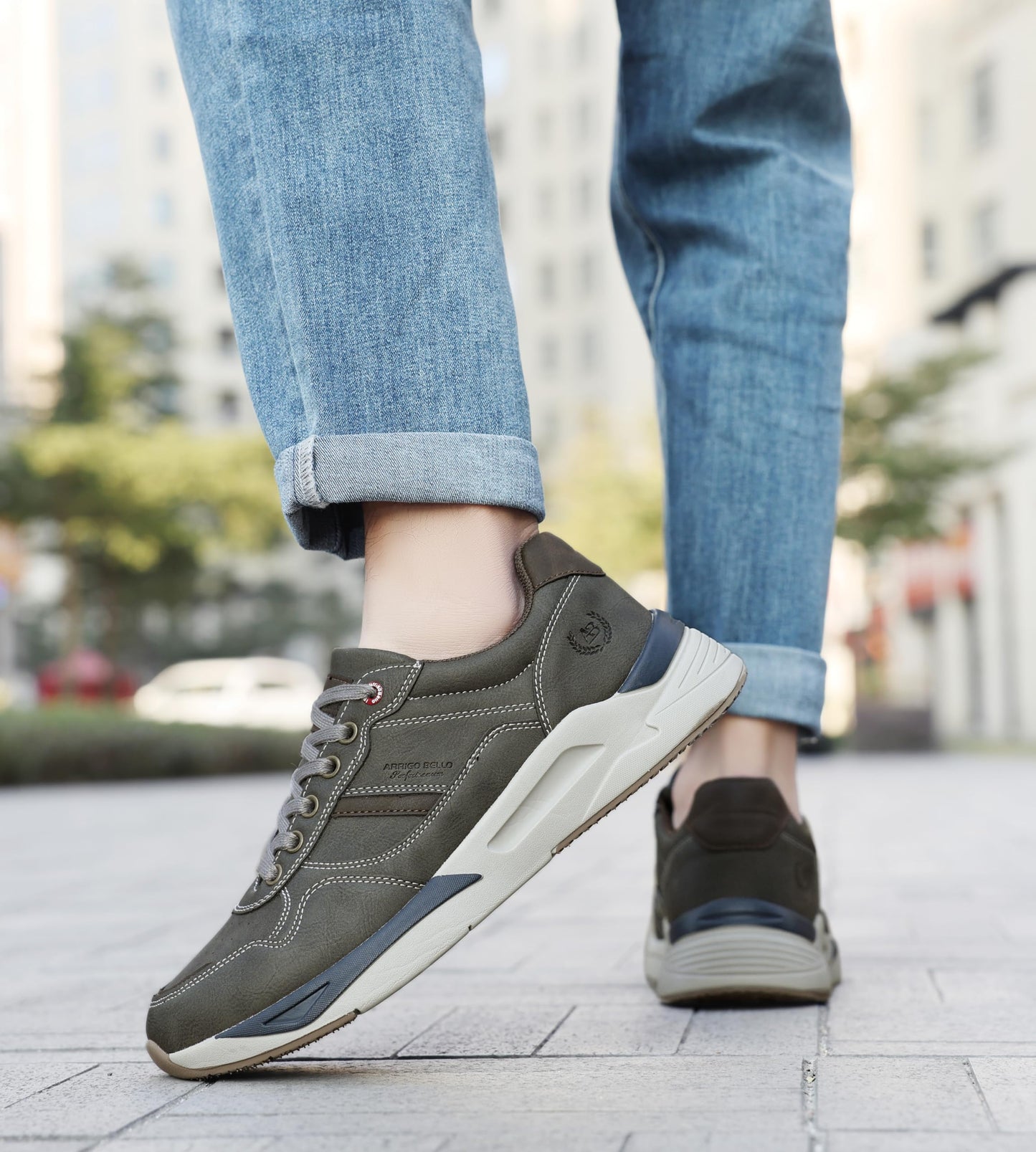 ARRIGO BELLO Men’s Lightweight Sneakers – Breathable Walking & Outdoor Sports Shoes