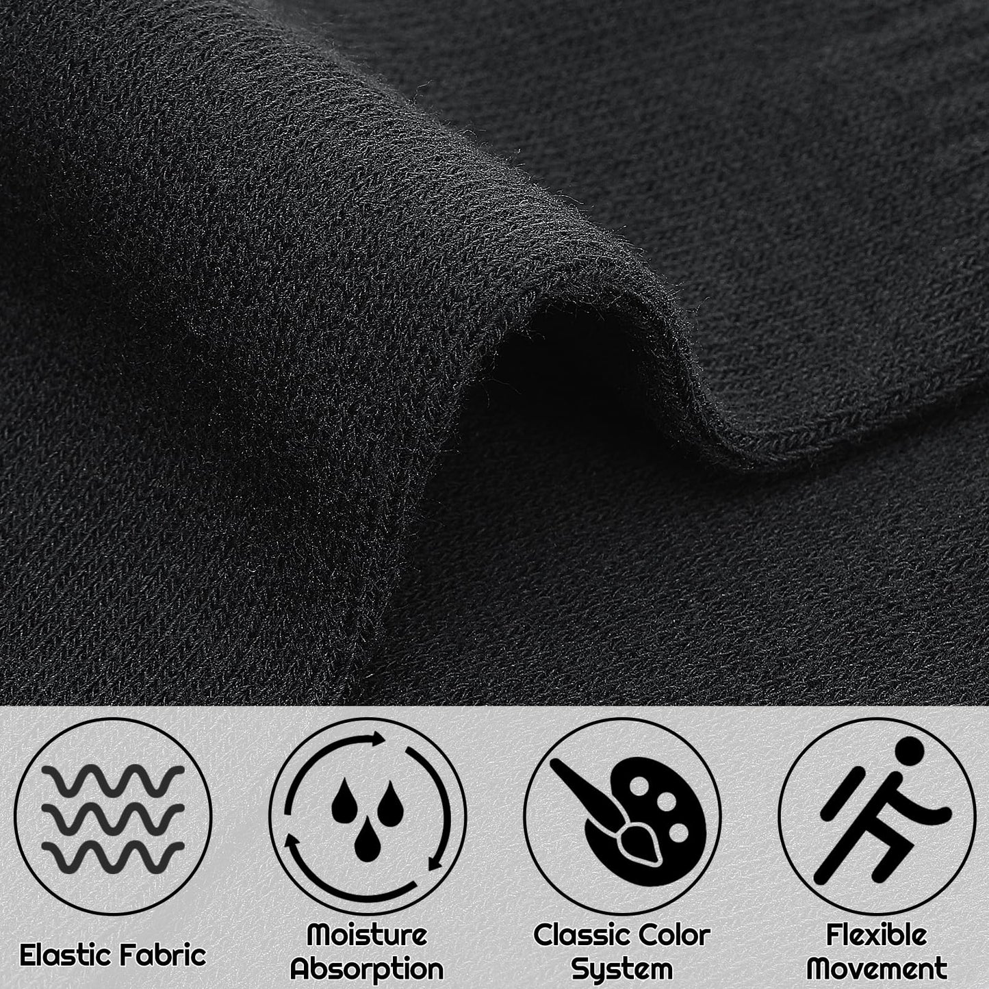 Taonganui Men’s Tennis Socks – 6-Pack Striped Cotton Sports Socks