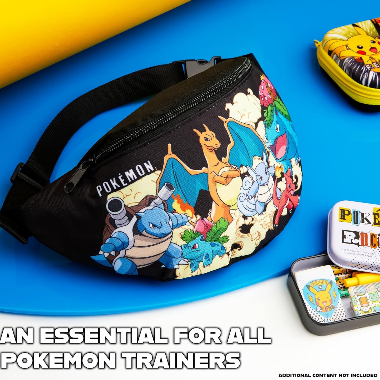 Pokémon Waist Bag – Pikachu Kids Hip Bag for School, Travel & Festivals
