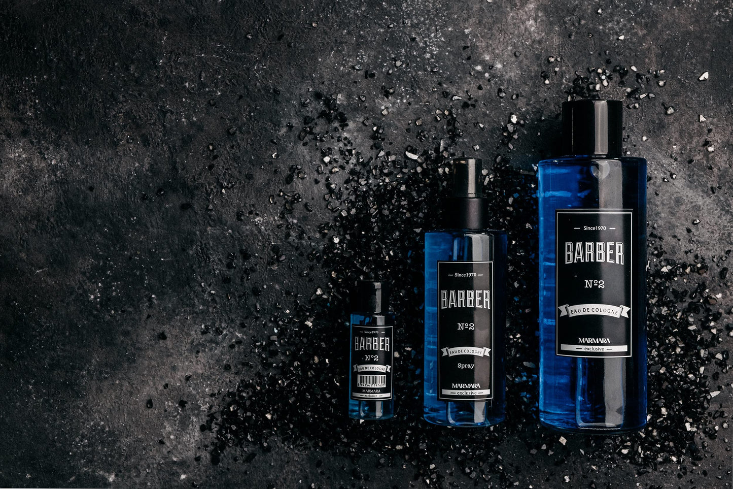 BARBER MARMARA No.2 After Shave Balsam Herren - Cream Cologne Men - 400ml - Männer Aftershave Gel - Rasur Nachbehandlung - pflegt und kühlt - gegen Rasur Brand - Gesichtspflege - Barbershop-Duft