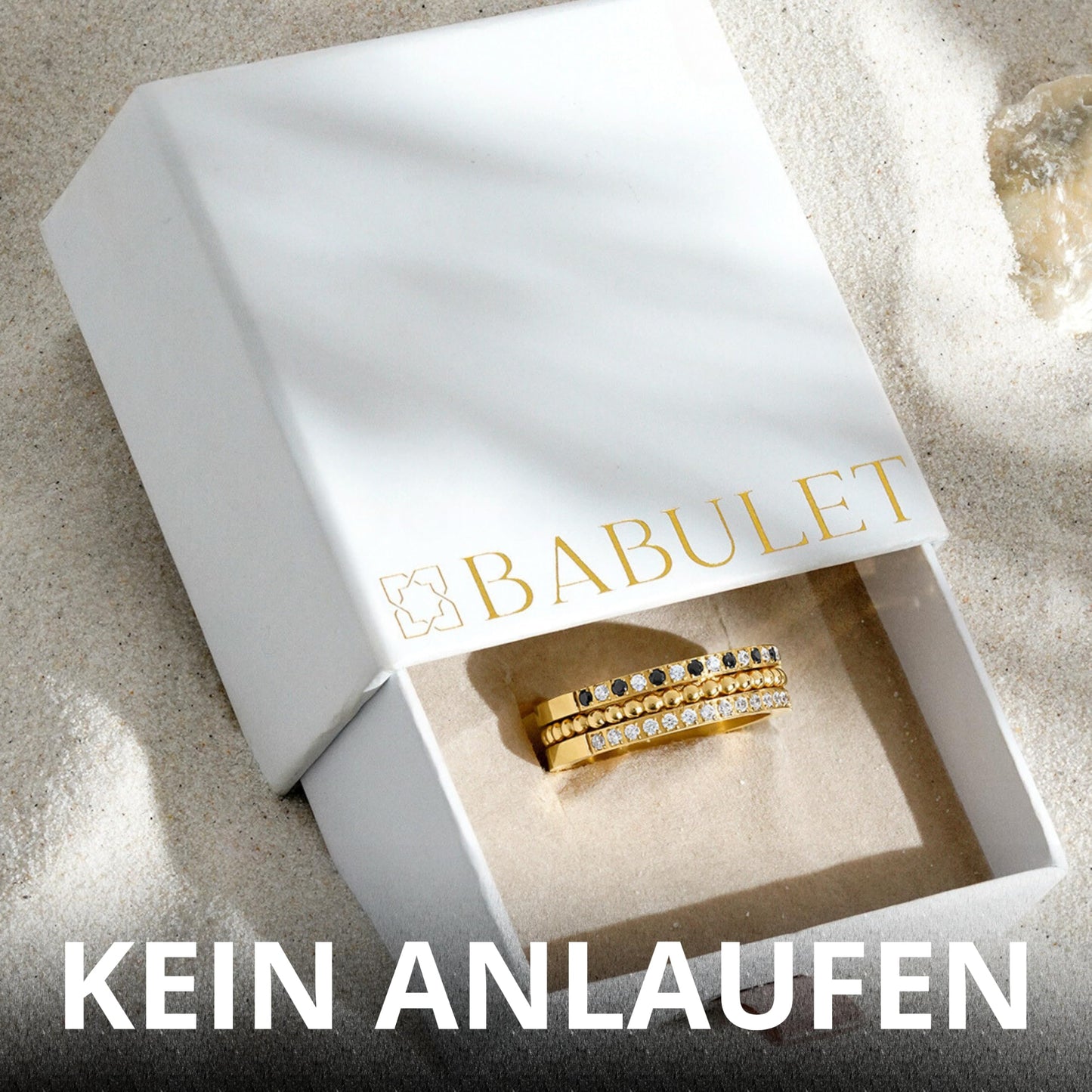 Gold Anxiety Ring for Women – Stress-Relief Spinner Ring