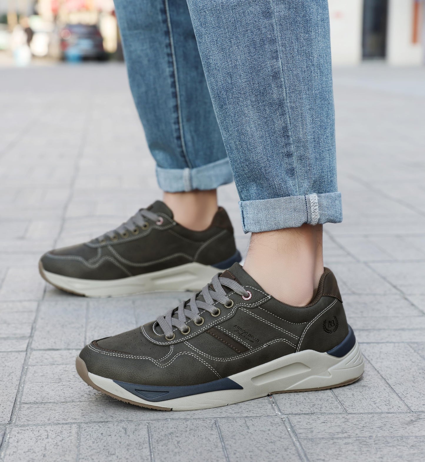 ARRIGO BELLO Men’s Lightweight Sneakers – Breathable Walking & Outdoor Sports Shoes