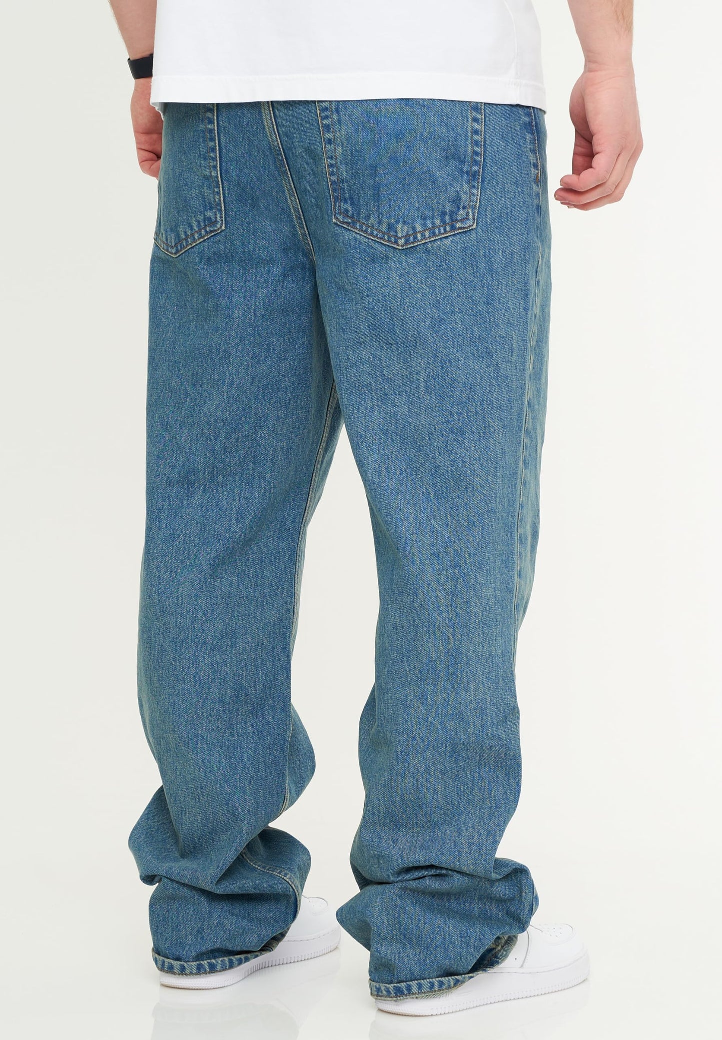 BEHYPE Men’s Loose-Fit Jeans – 100% Cotton Denim Baggy Pants