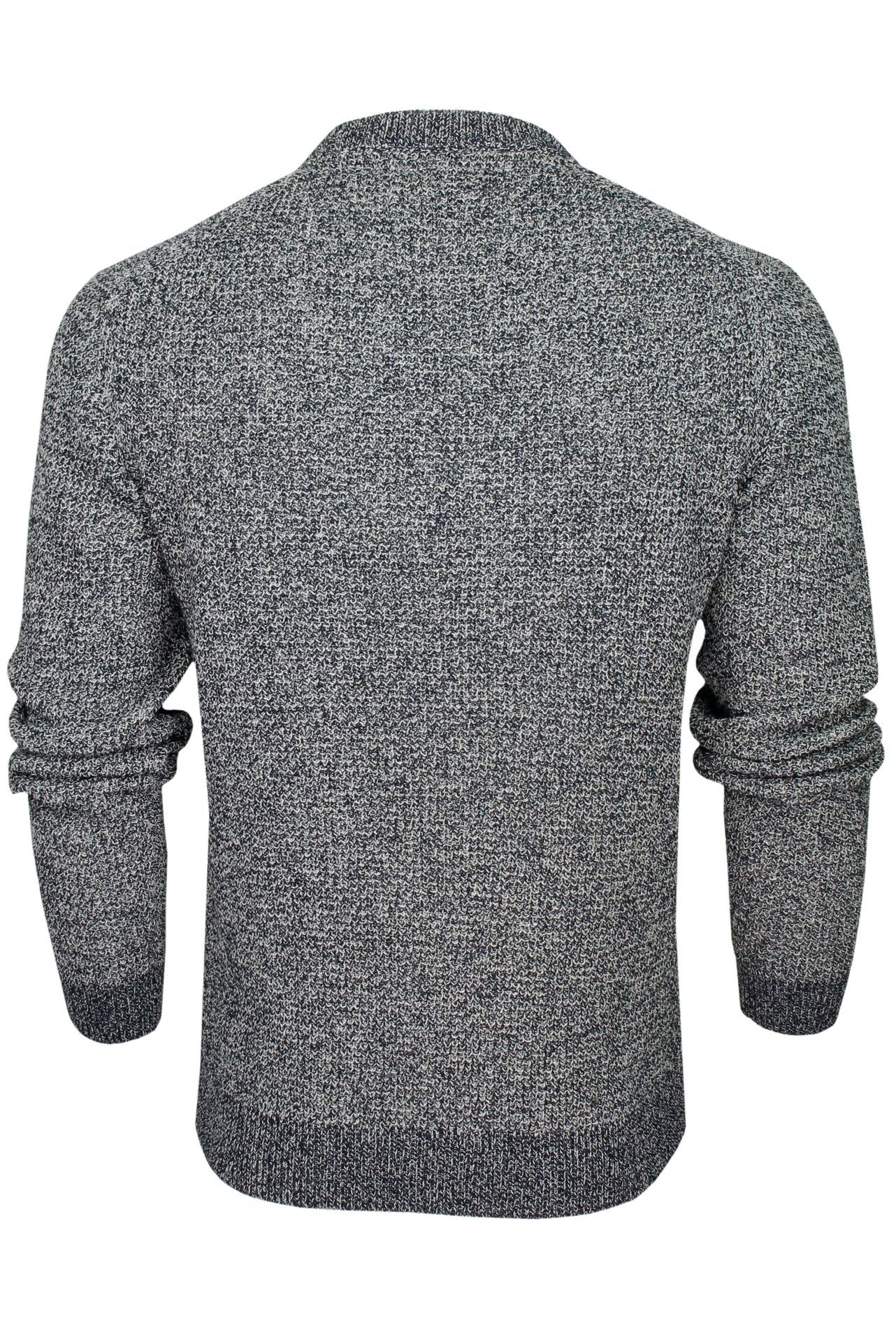 Xact Men’s Waffle Knit Crewneck Sweater – Classic Midweight Pullover