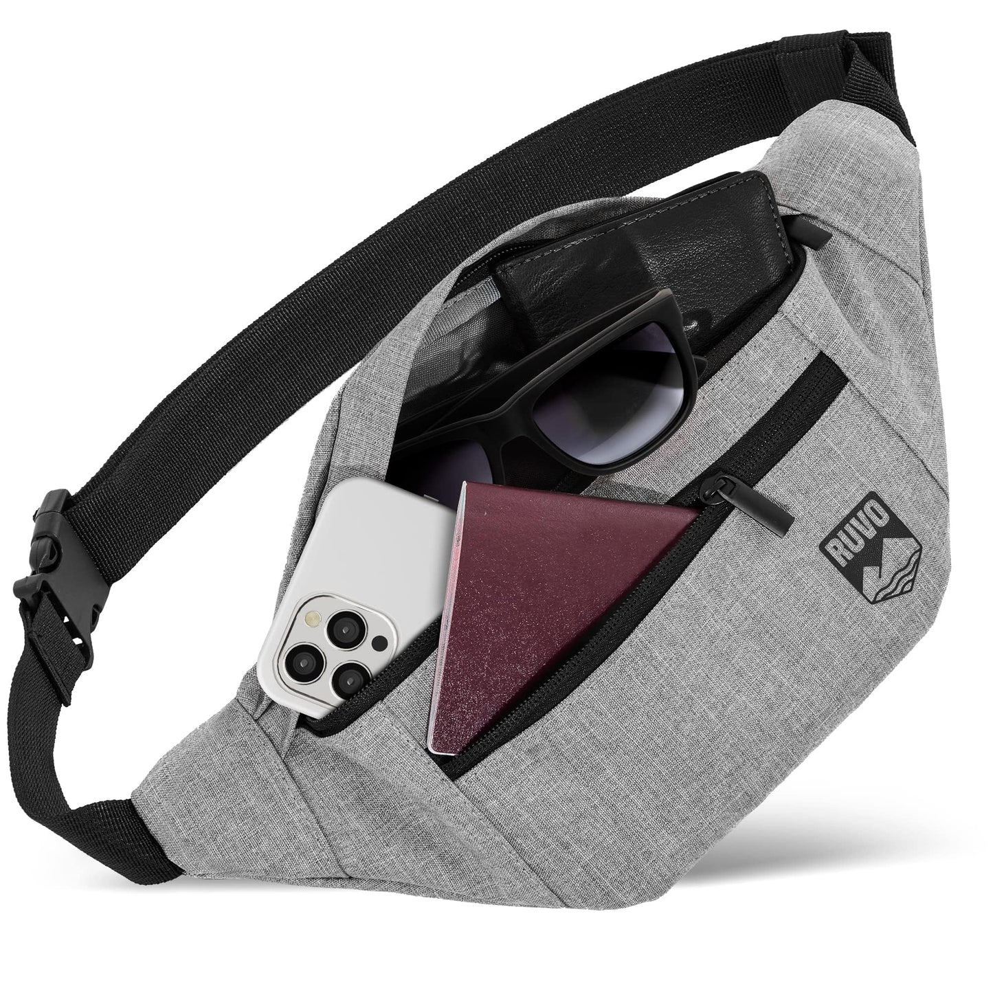 RUVO Waist Bag – Stylish & Spacious Unisex Hip Bag for Every Activity