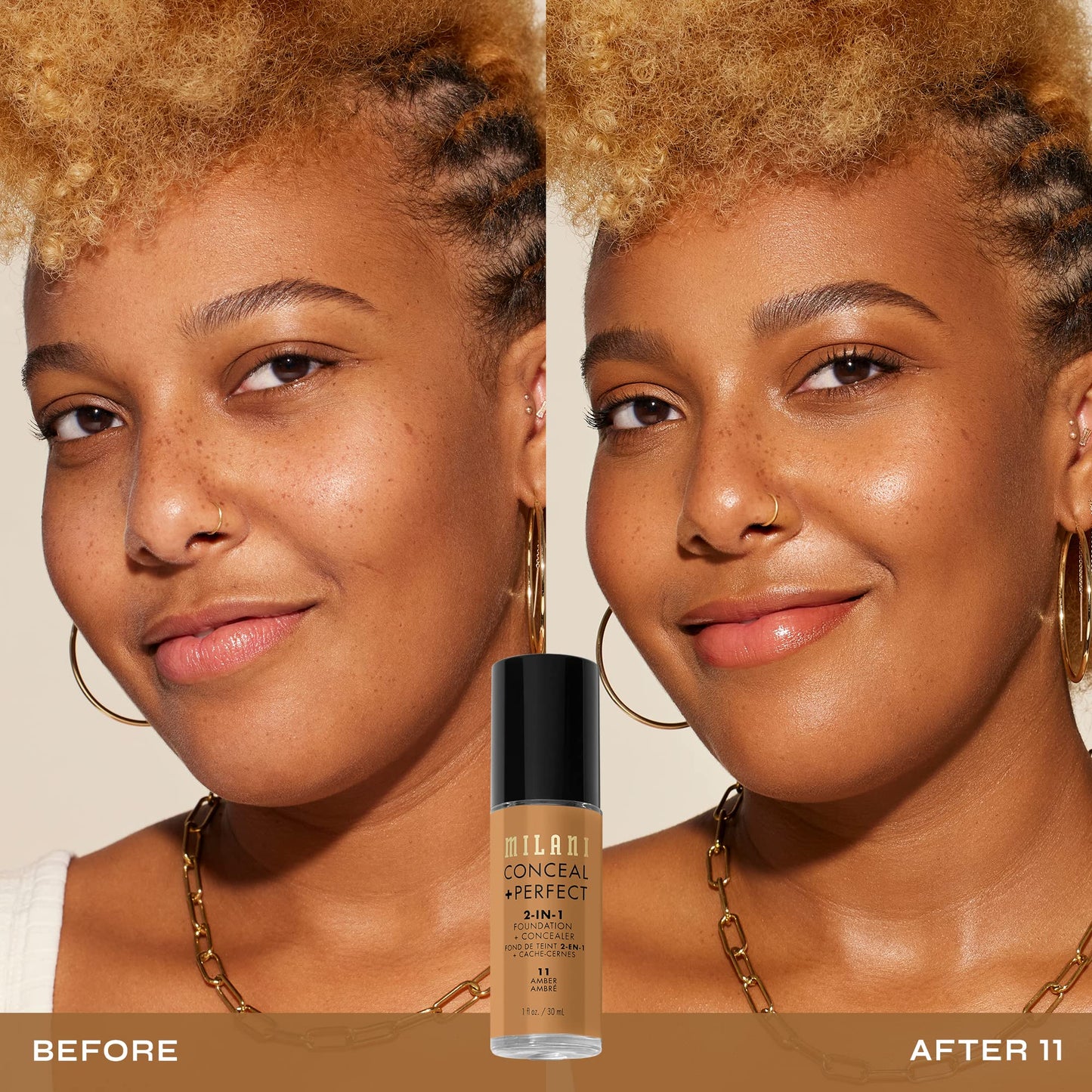 MILANI Conceal + Perfect 2-In-1 Foundation + Concealer - Light Natural