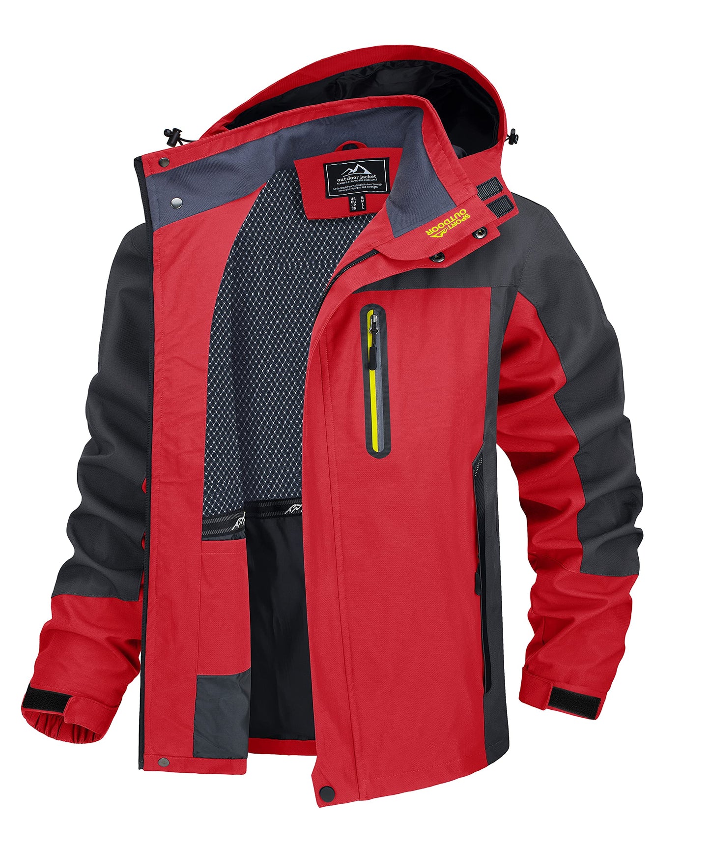 Men’s Outdoor Jacket – Lightweight Water-Resistant Hiking Coat