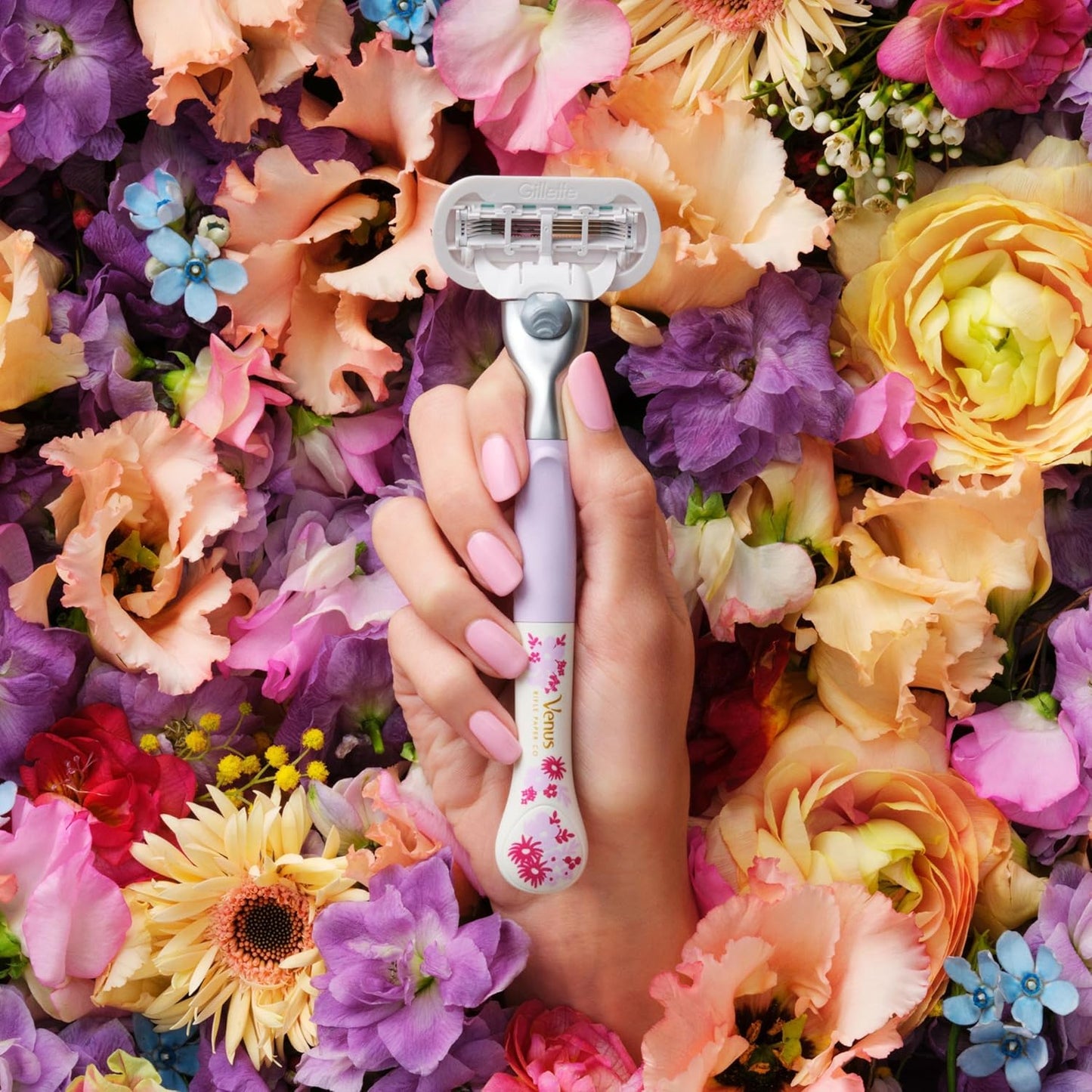 Gillette Venus Deluxe Smooth Sensitive Damenrasierer - 1 Klinge, 5 Klingen Mit Diamantharter Beschichtung
