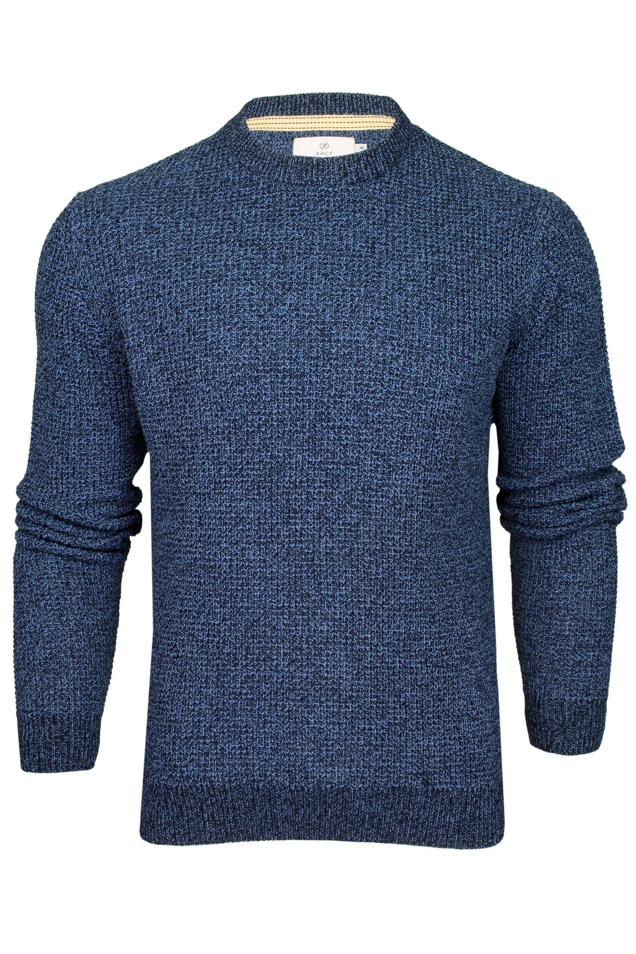 Xact Men’s Waffle Knit Crewneck Sweater – Classic Midweight Pullover