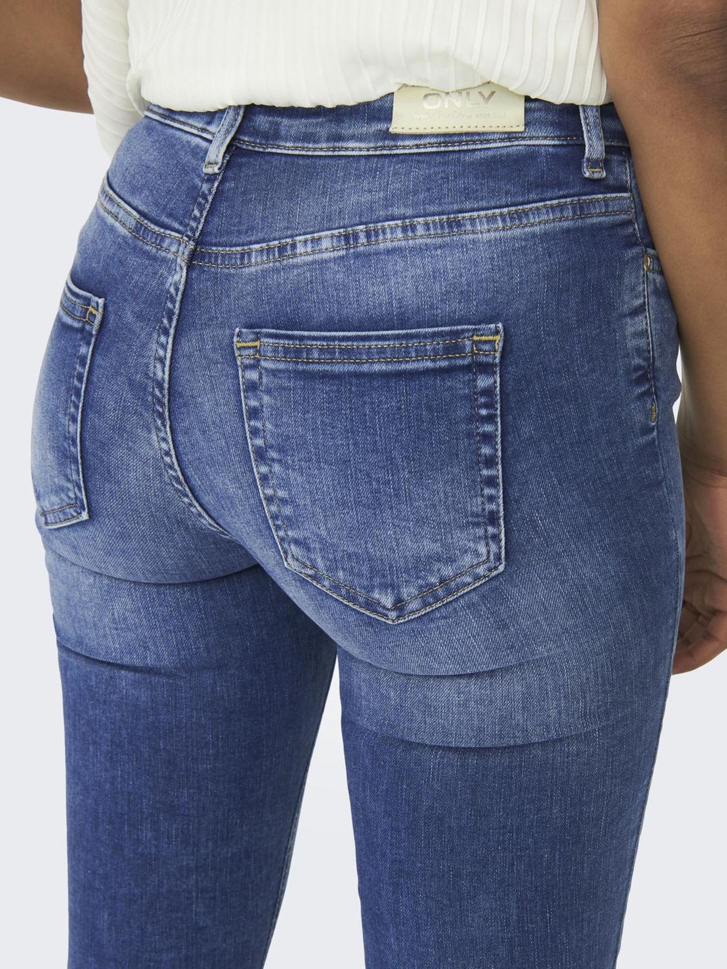 ONLY Women’s Blush Mid-Rise Skinny Fit Jeans
