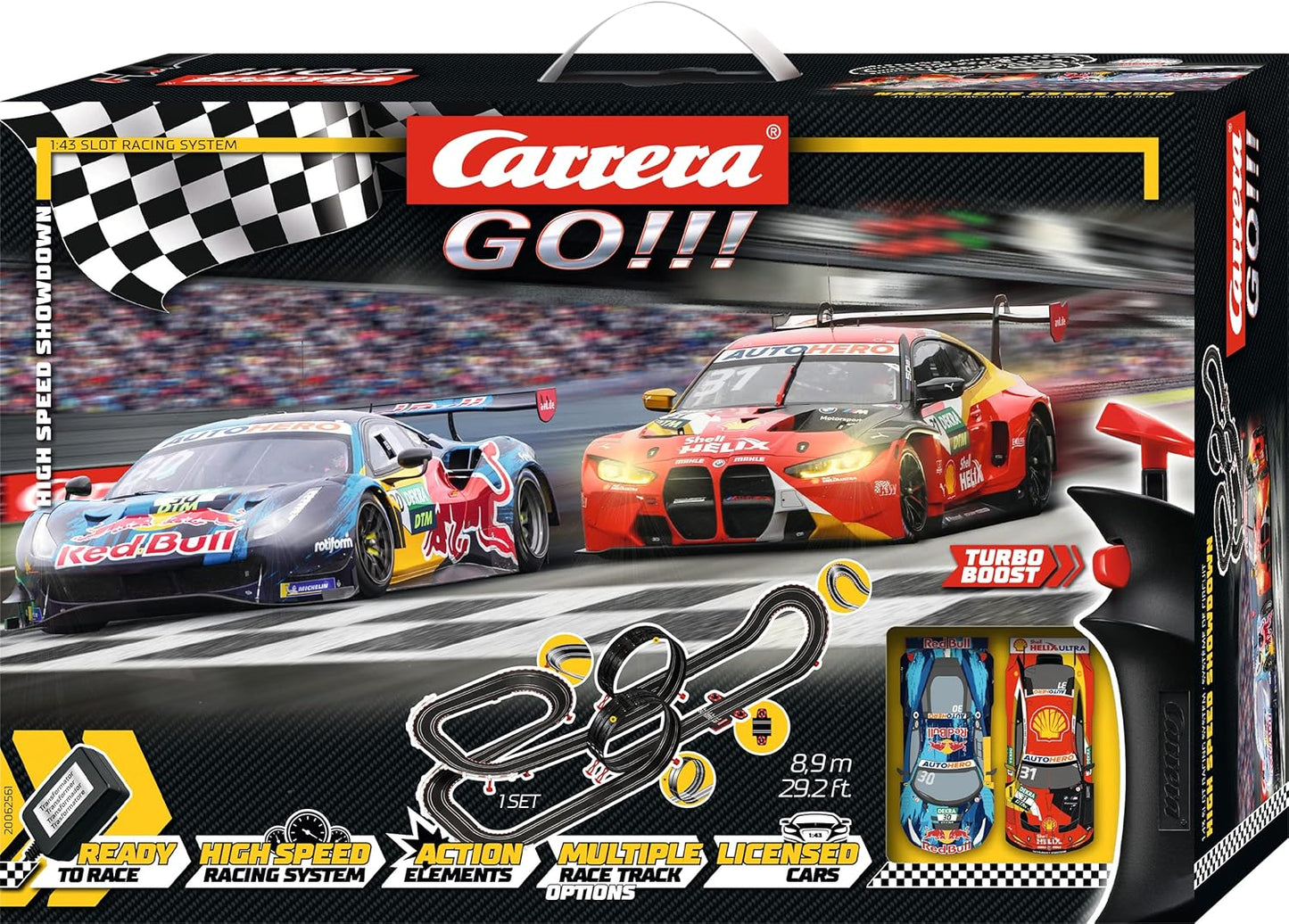 Carrera - 20062561 - DHigh Speed Carrera I Digitale Rennbahn I Fahre das Rennauto des 2022er Champions I 63 Meter Strecke mit Rundenzähler und Turbo-Boost I Originalgetreue Fahrzeuge Maßstab 1:43