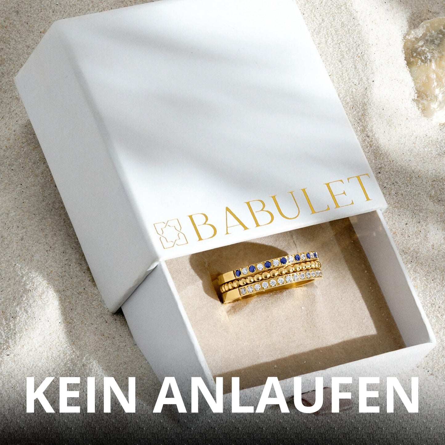 Gold Anxiety Ring for Women – Stress-Relief Spinner Ring