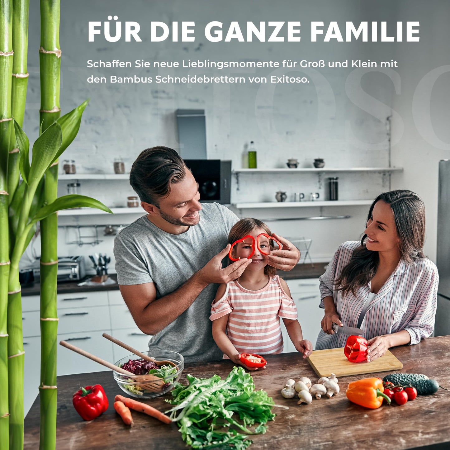 Exitoso 3-Piece Innovative Chopping Board Set | Non-Slip with Juice Groove and Handle | Dishwasher Safe | Antibacterial | Grey/Black Plastic