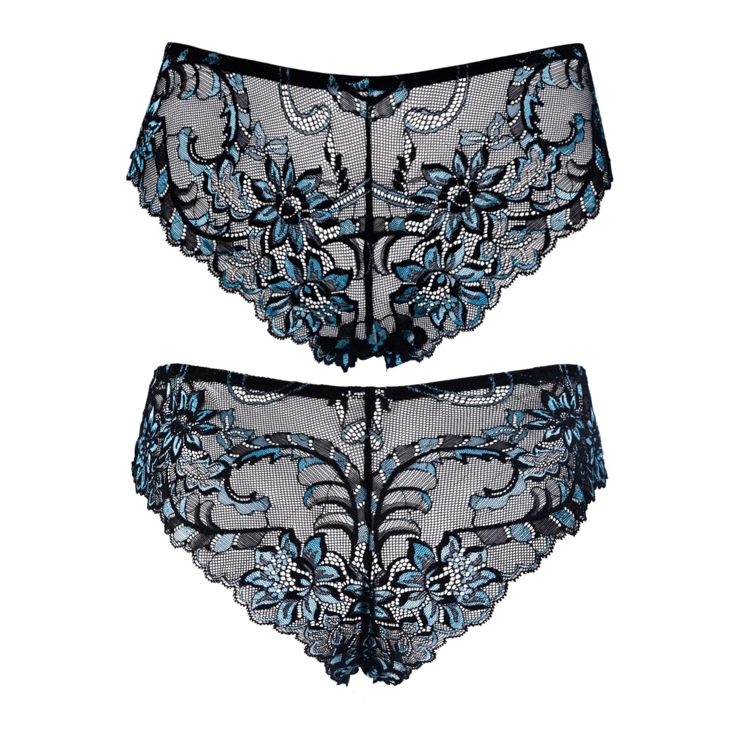 Curve Muse Women's Thong Hipster Underwear Sexy Comfortable - Pack of 2