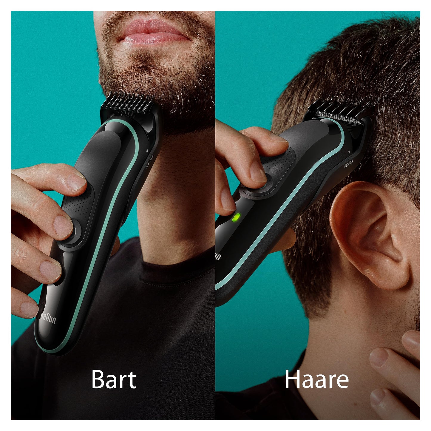 Braun All-In-One Bartpflege Bodygroomer Set, 8-in-1 Barttrimmer / Bartschneider, Nasenhaartrimmer, Trimmer/Haarschneider Herren, Haarschneidemaschine, wasserdicht, 80 Min. kabellose Laufzeit, MGK3441