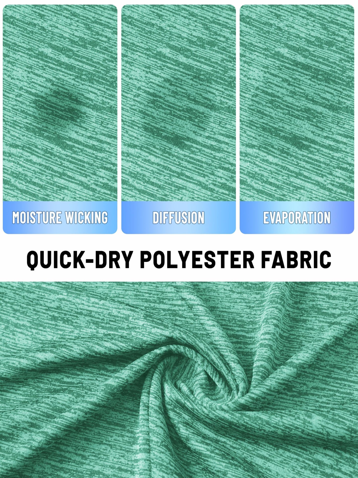 Men’s Quick-Dry Heathered Sports T-Shirt