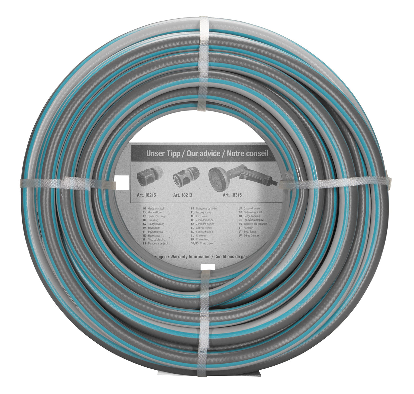 Gardena Classic Schlauch Aktion 13 mm (1/2 Zoll), 18 m: Universeller Gartenschlauch aus robustem Kreuzgewebe, 22 bar Berstdruck, UV-beständig, ohne Systemteile (18001-20) grau 18m ohne systemteile