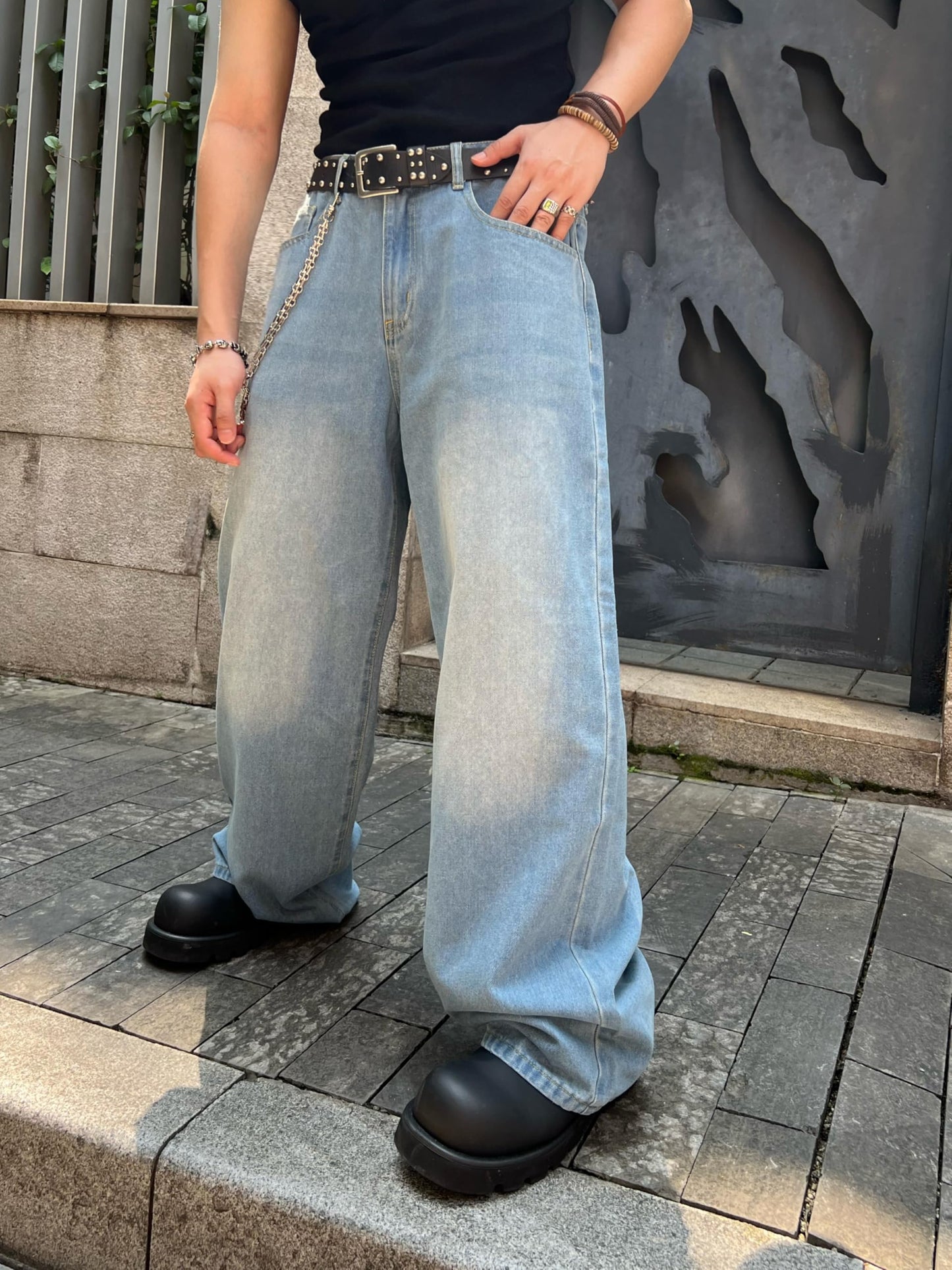 Zewool Men’s Baggy Hip Hop Jeans