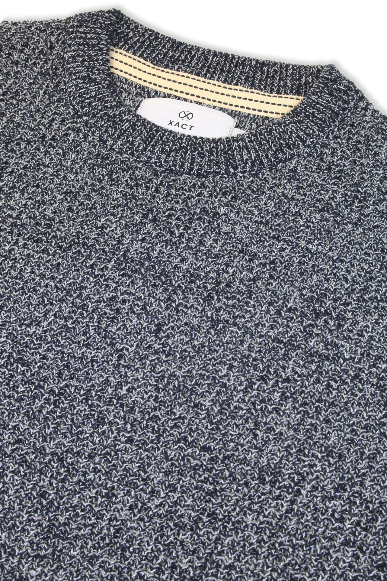 Xact Men’s Waffle Knit Crewneck Sweater – Classic Midweight Pullover