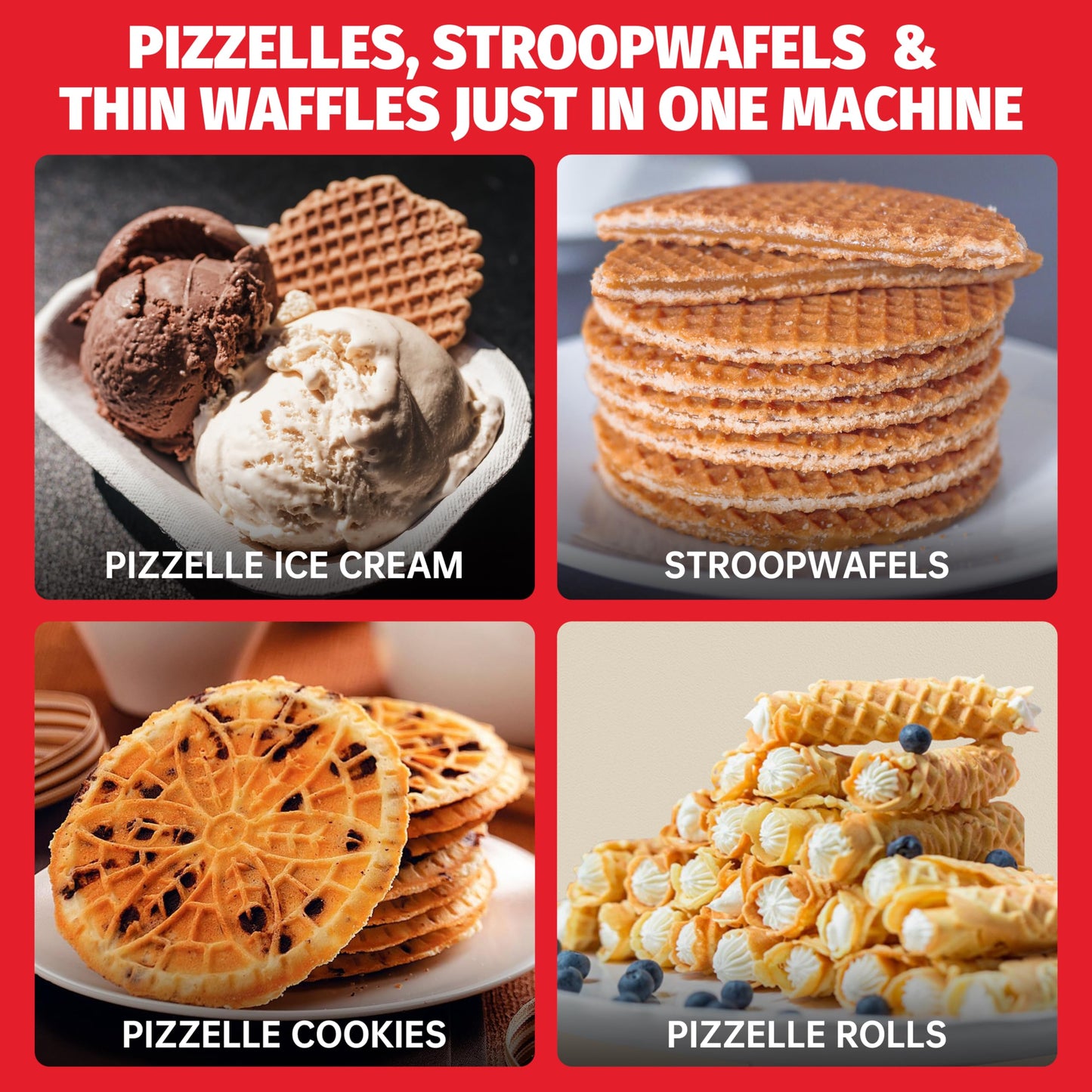 SugarWhisk Mini Waffeleisen Kinder, Doppelwaffeleisen, Kleines Waffeleisen mit Antihaftbeschichtung, Mini Waffle Maker, für Familienfeiern, Kindergeburtstage, Ostern oder Weihnachten, Weiß
