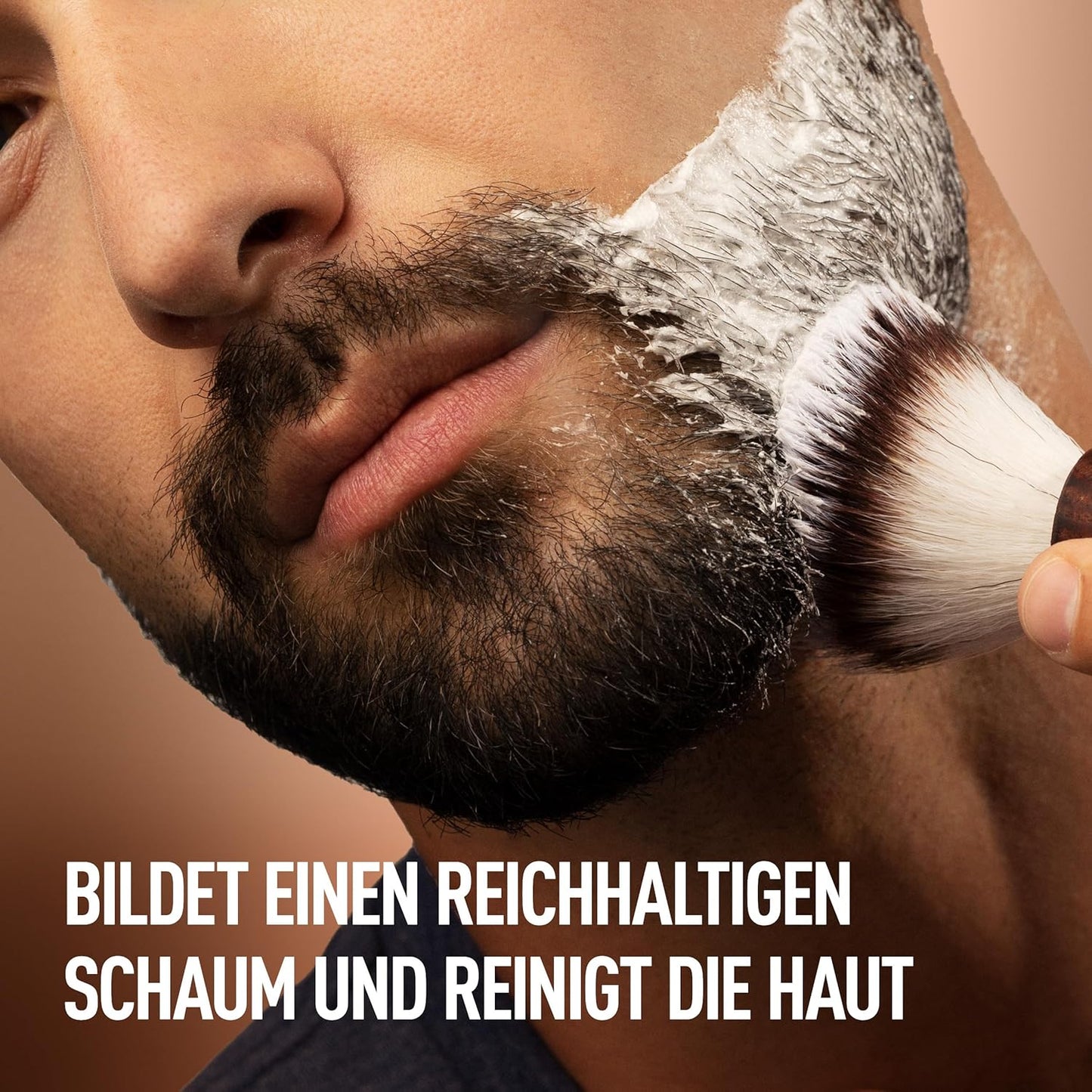 King C. Gillette Bartpflege Rasierpinsel Herren mit weichen Borsten und Holzgriff, Rasurerlebnis auf Barbier-Niveau, Geschenk für Männer
