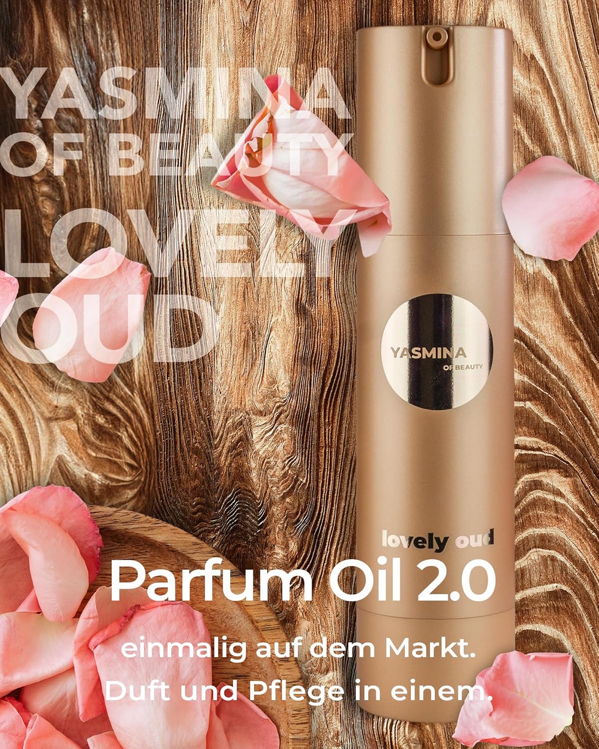 Yasmina of Beauty Lovely Oud Perfume Oil Women - Perfume Women - Intense & Elegant Orient Fragrance - 100% Alcohol-Free - Nourishing Essential Oils