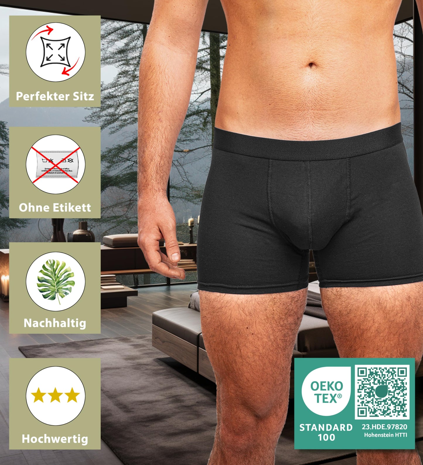 Kemes Men’s 10-Pack Cotton Boxer Shorts