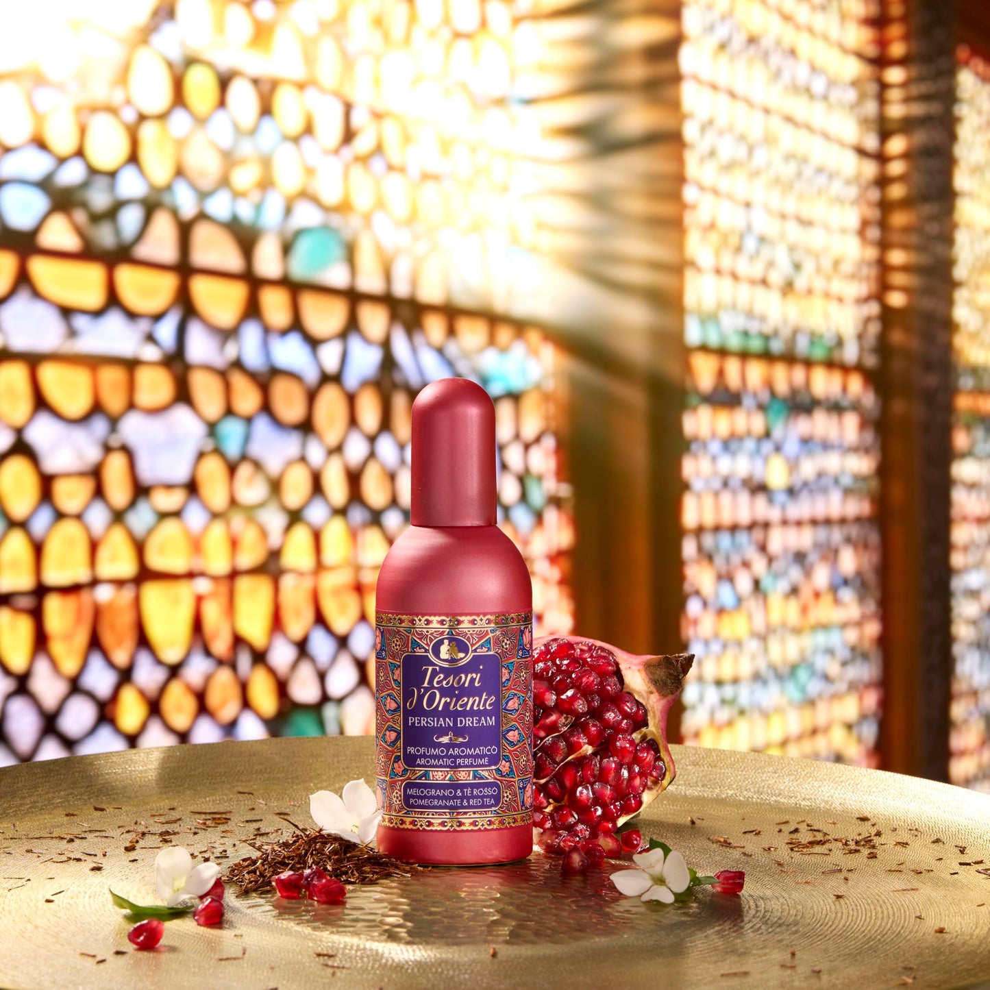 Tesori d'Oriente EDT Byzantium 100 ml, aromatisches Parfüm (schwarze Rose & Labdanum), im Aluminiumflakon, Wellness-Ritual für Körper & Sinne