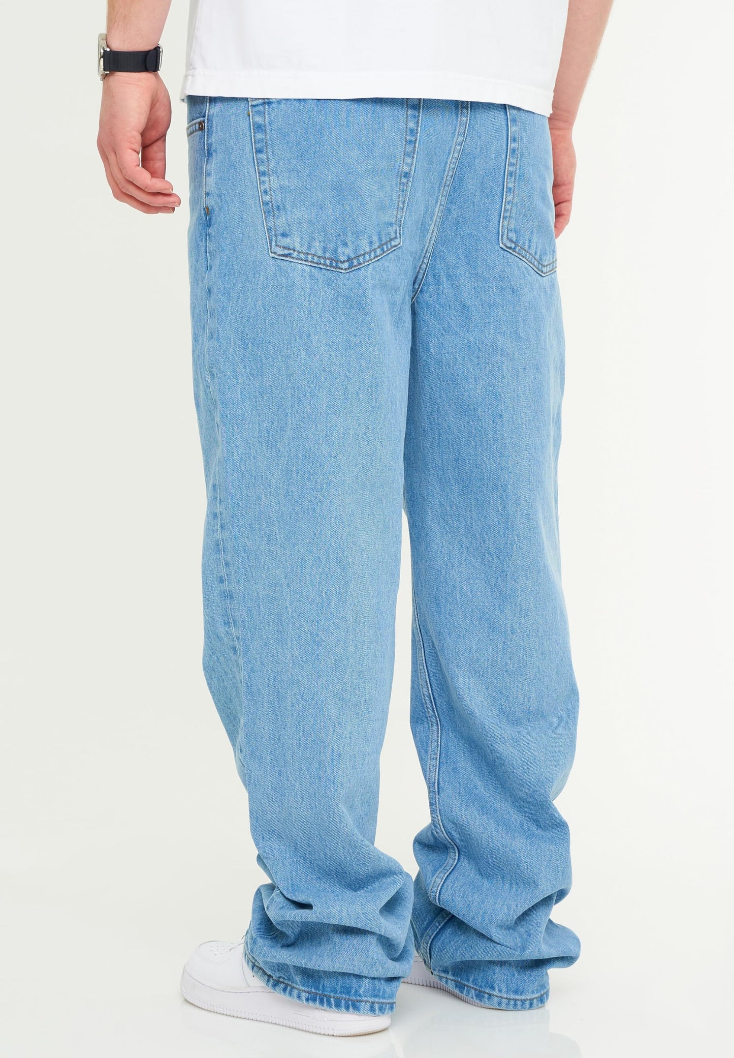 BEHYPE Men’s Loose-Fit Jeans – 100% Cotton Denim Baggy Pants