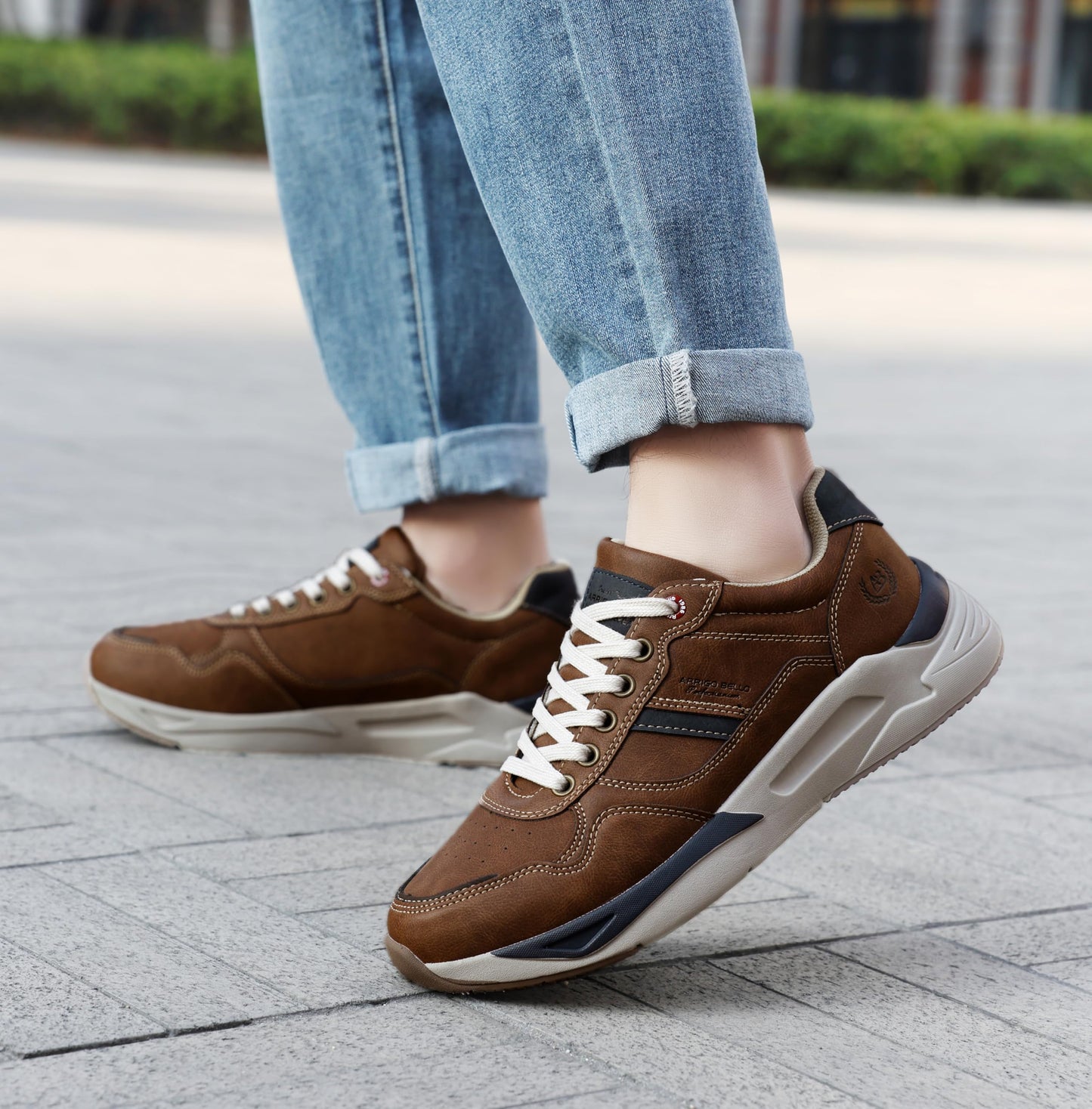 ARRIGO BELLO Men’s Lightweight Sneakers – Breathable Walking & Outdoor Sports Shoes