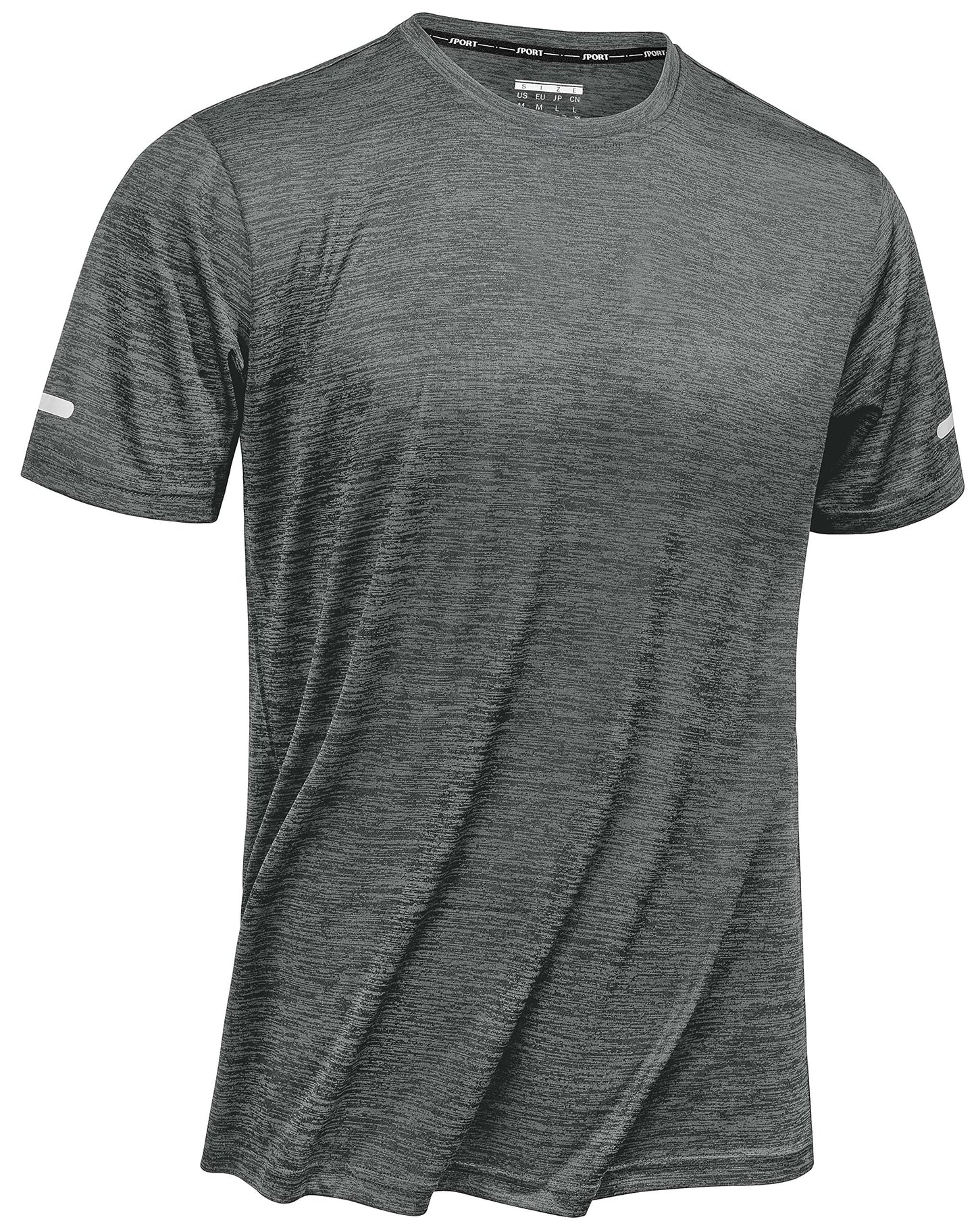 Men’s Quick-Dry Heathered Sports T-Shirt