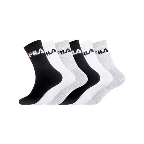Fila Men’s Sports Socks – 6-Pack Cotton Tennis Socks